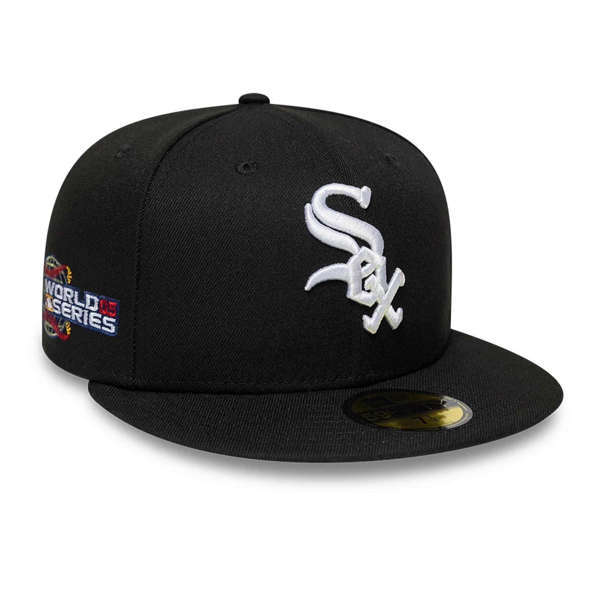 Chicago White Sox MLB Sidepatch Satin Lined Black 59FIFTY Fitted Cap