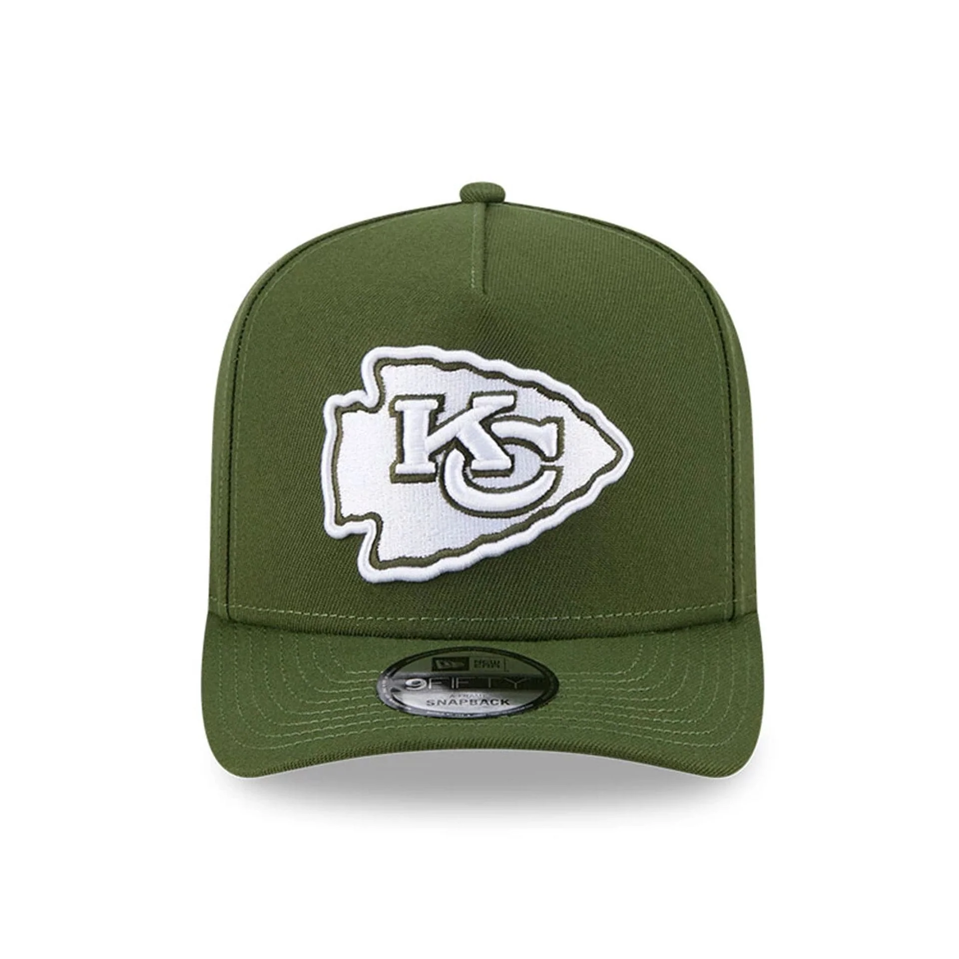 Chiefs NFL Rifle Green 9FIFTY A-Frame Snapback Adjustable Cap - Image 3