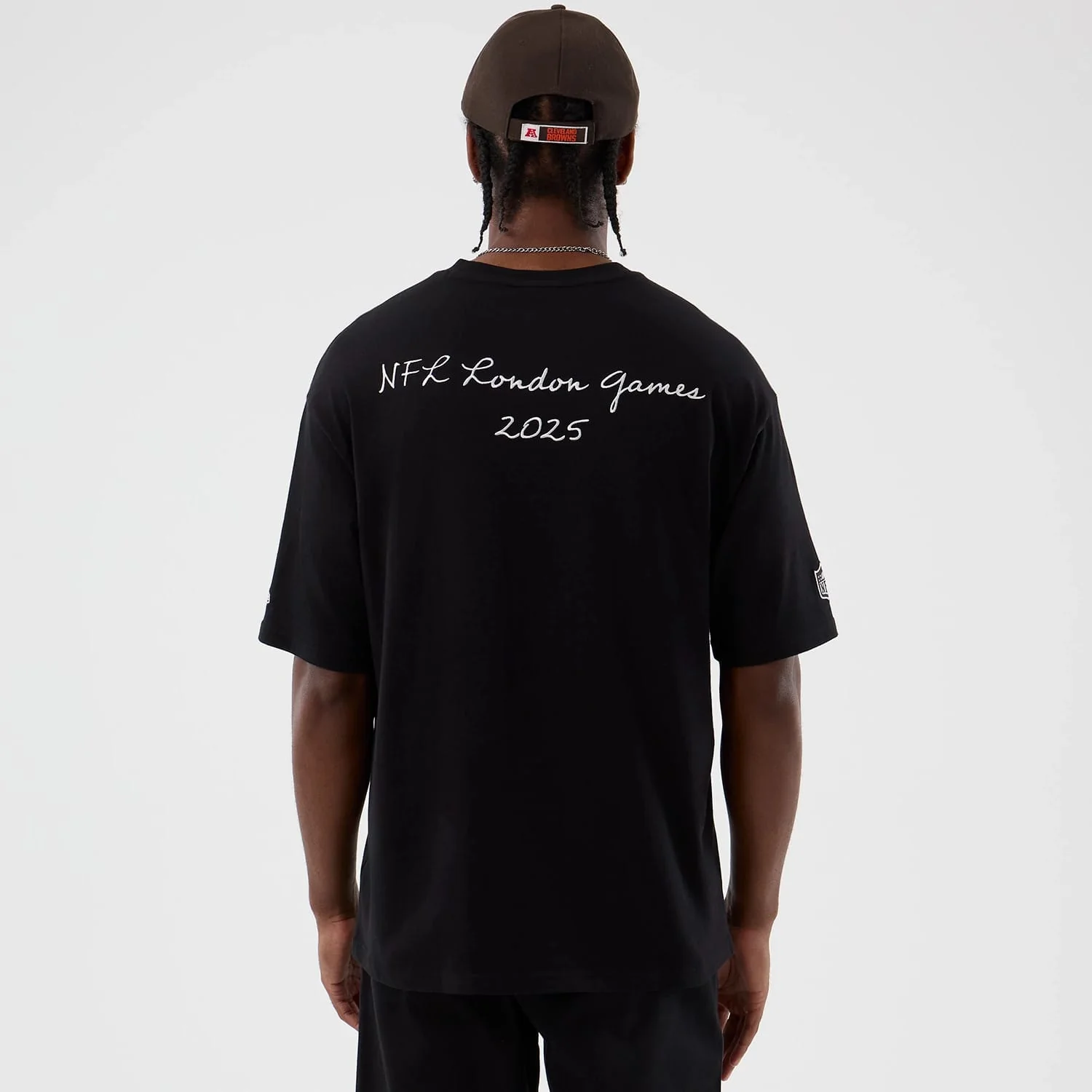 Cleveland Browns NFL International Series Games Black Oversized T-Shirt - Image 2