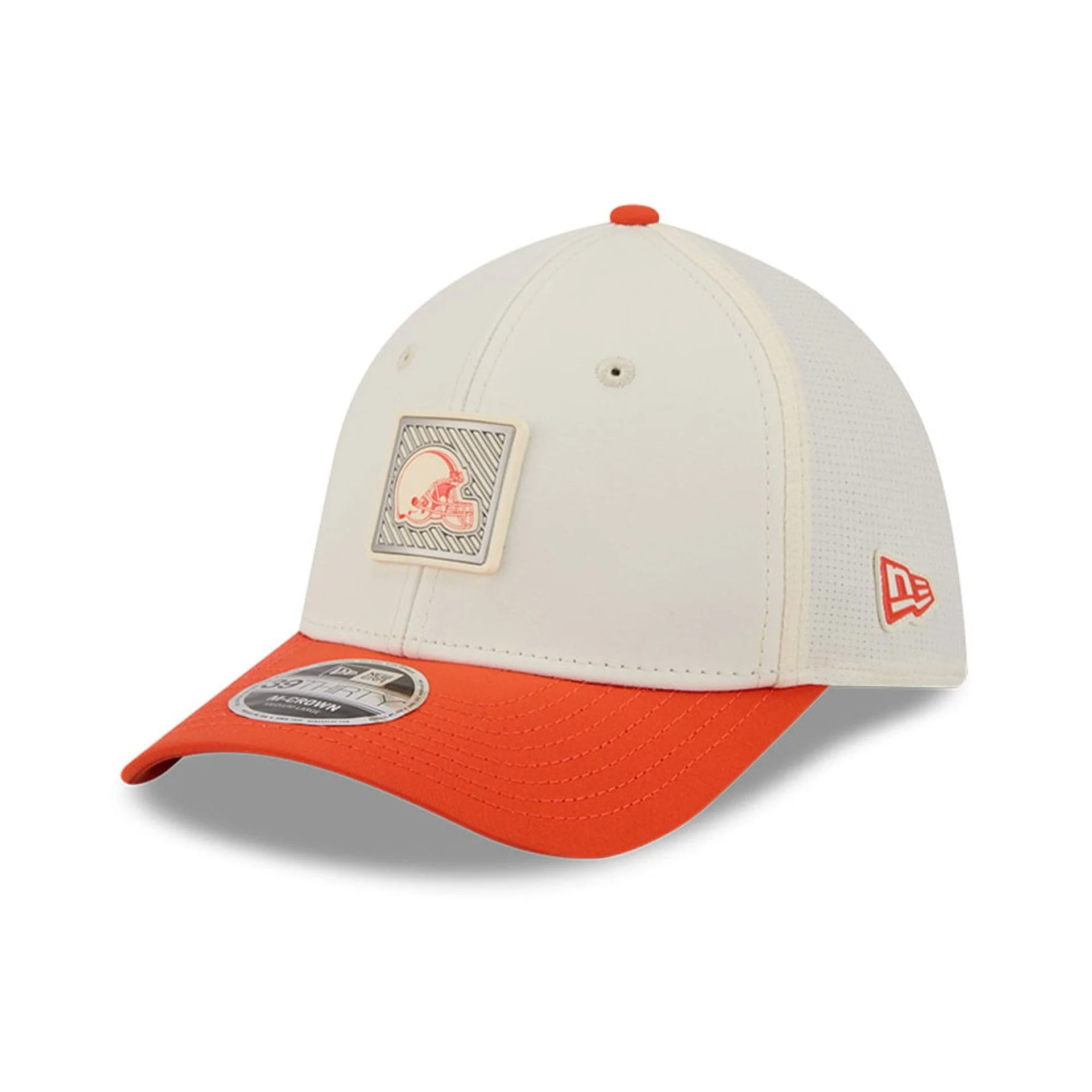 Cleveland Browns NFL Training 2026 White 39THIRTY M-Crown Stretch Fit Cap - Image 3