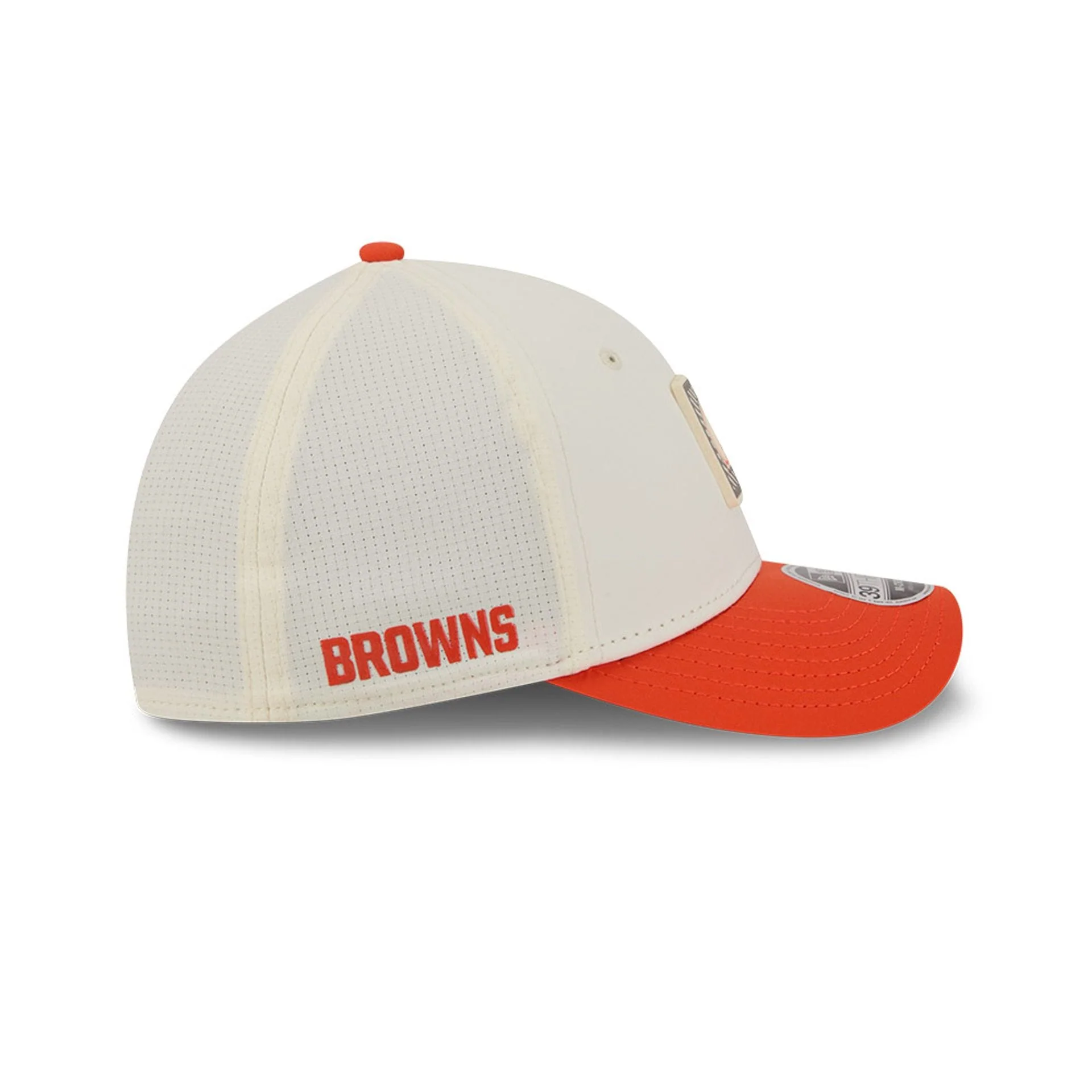 Cleveland Browns NFL Training 2026 White 39THIRTY M-Crown Stretch Fit Cap - Image 5