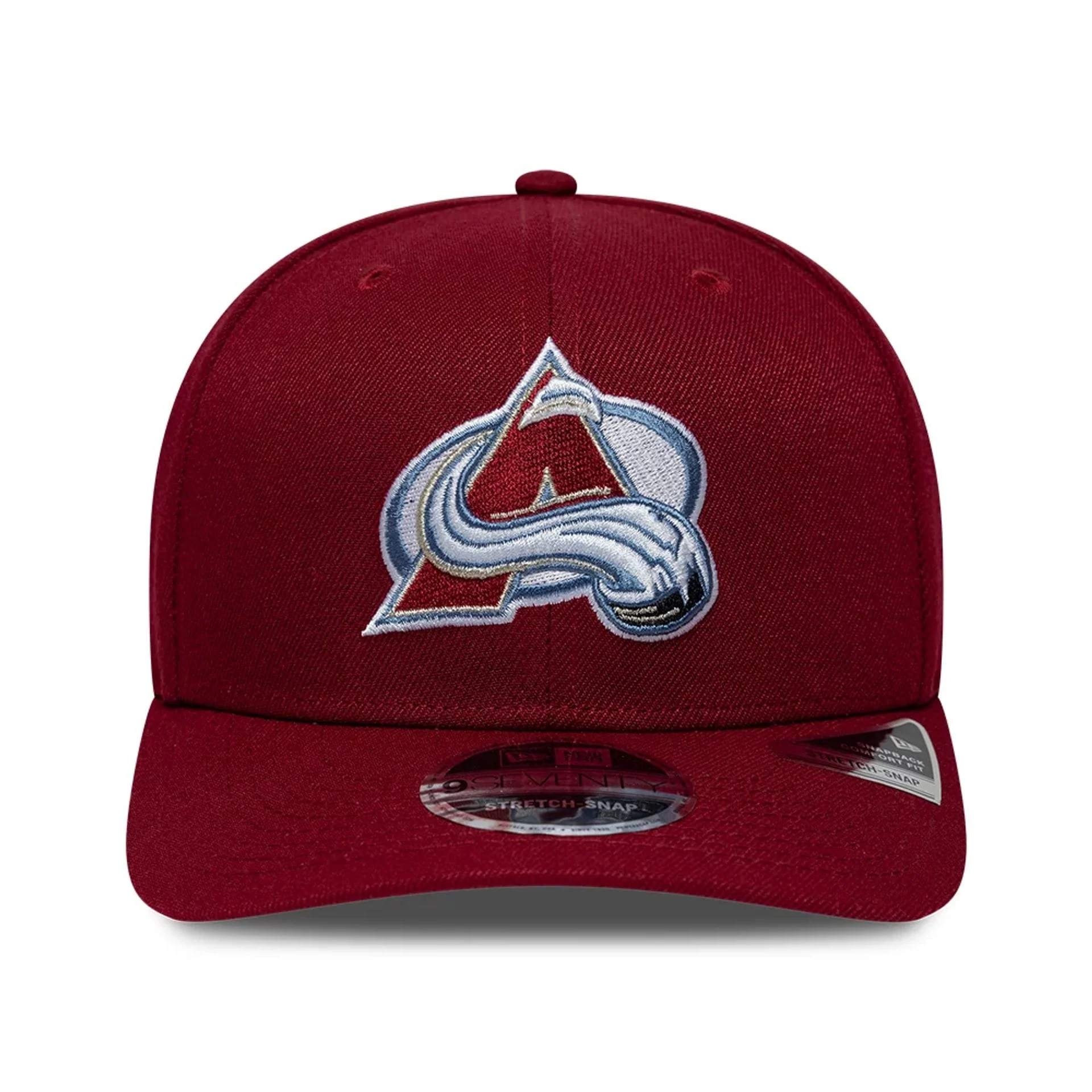 Colorado Avalanche NHL Team Dark Red 9SEVENTY Stretch Snap Adjustable Cap - Image 3