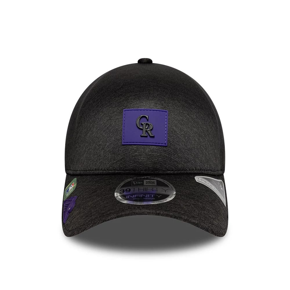 Colorado Rockies MLB Clubhouse Black 39THIRTY Infinity Stretch Fit Cap - Image 2
