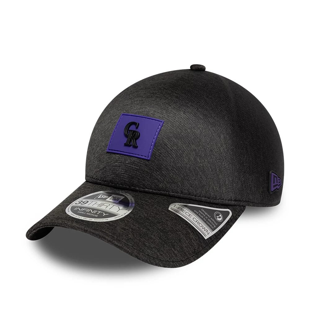 Colorado Rockies MLB Clubhouse Black 39THIRTY Infinity Stretch Fit Cap - Image 3