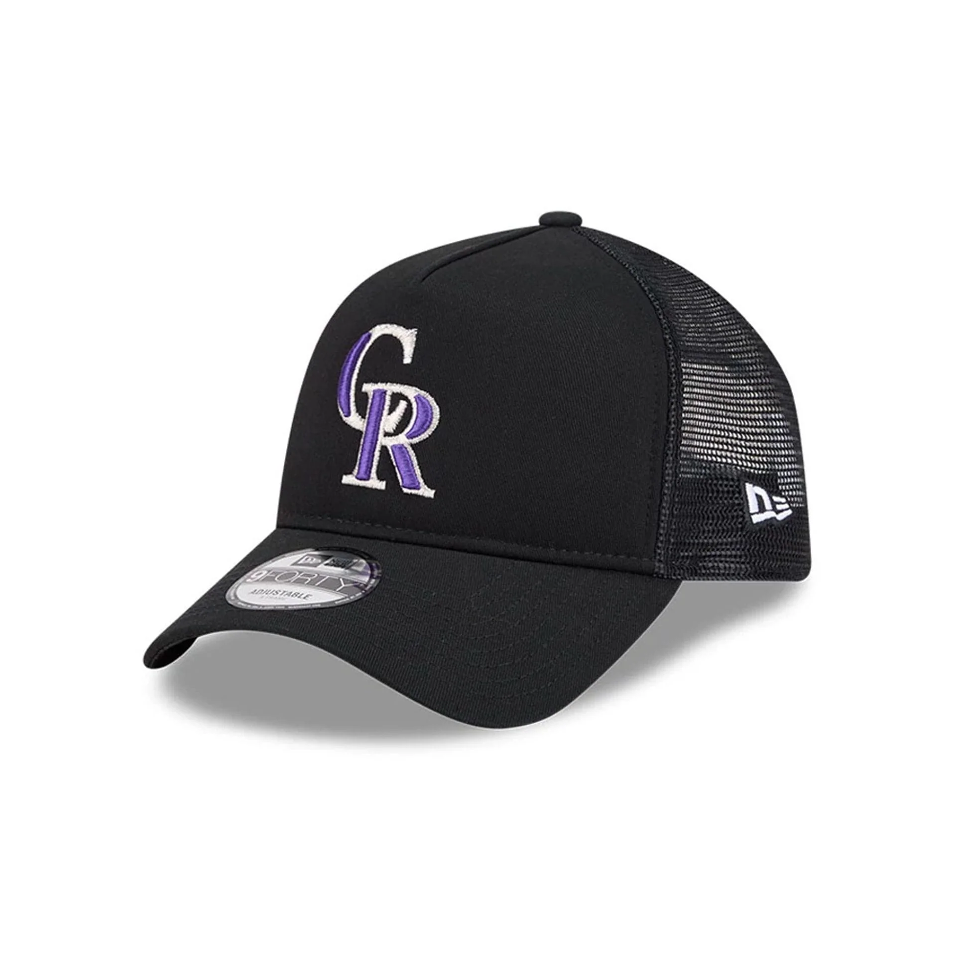 Colorado Rockies MLB Evergreen Black 9FORTY A-Frame Adjustable Cap