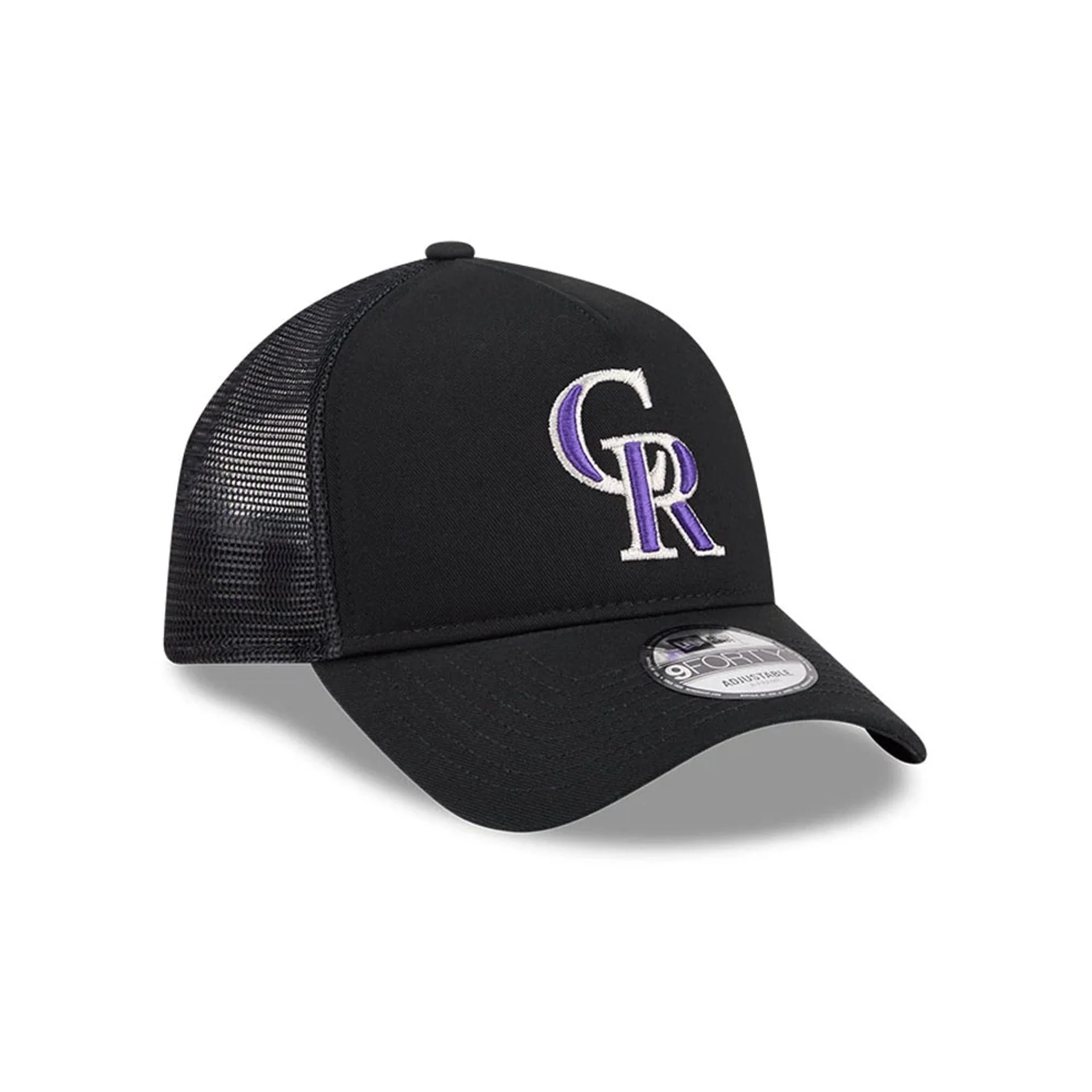 Colorado Rockies MLB Evergreen Black 9FORTY A-Frame Adjustable Cap - Image 3