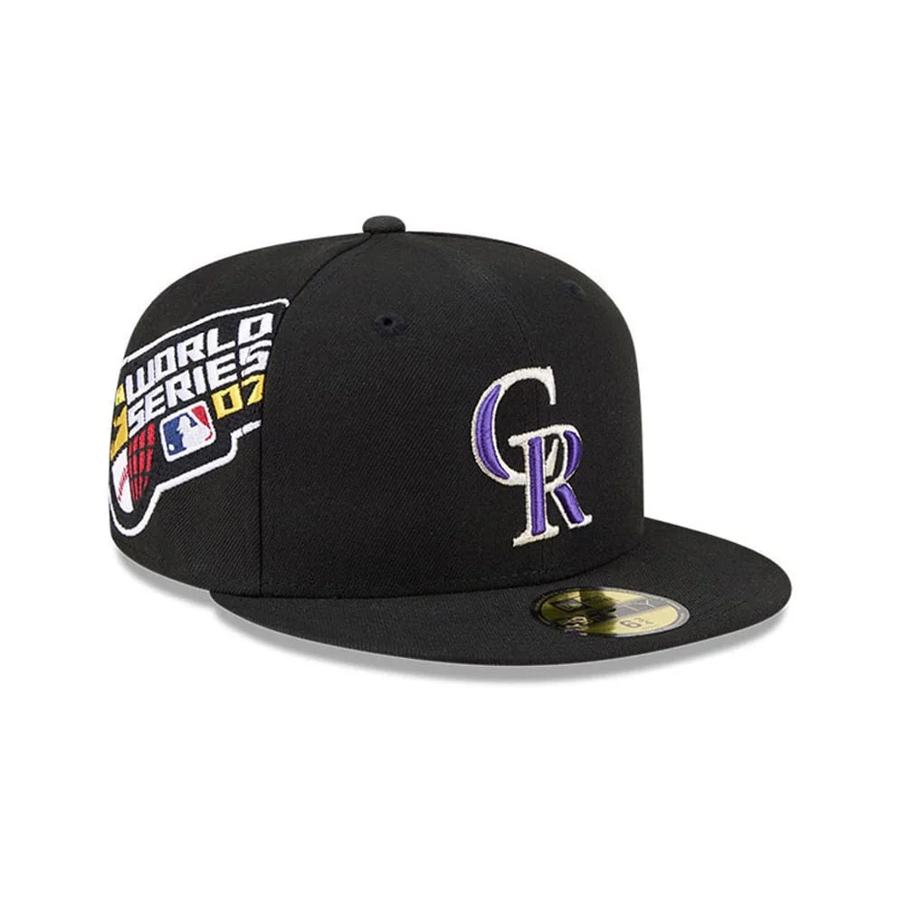 Colorado Rockies MLB Hidden Hit Black 59FIFTY Fitted Cap
