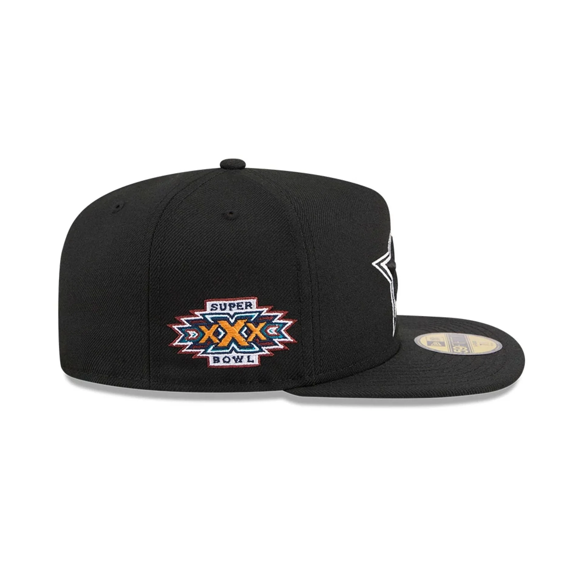 Dallas Cowboys NFL Chiseled Embroidery Black 59FIFTY A-Frame Fitted Cap - Image 6