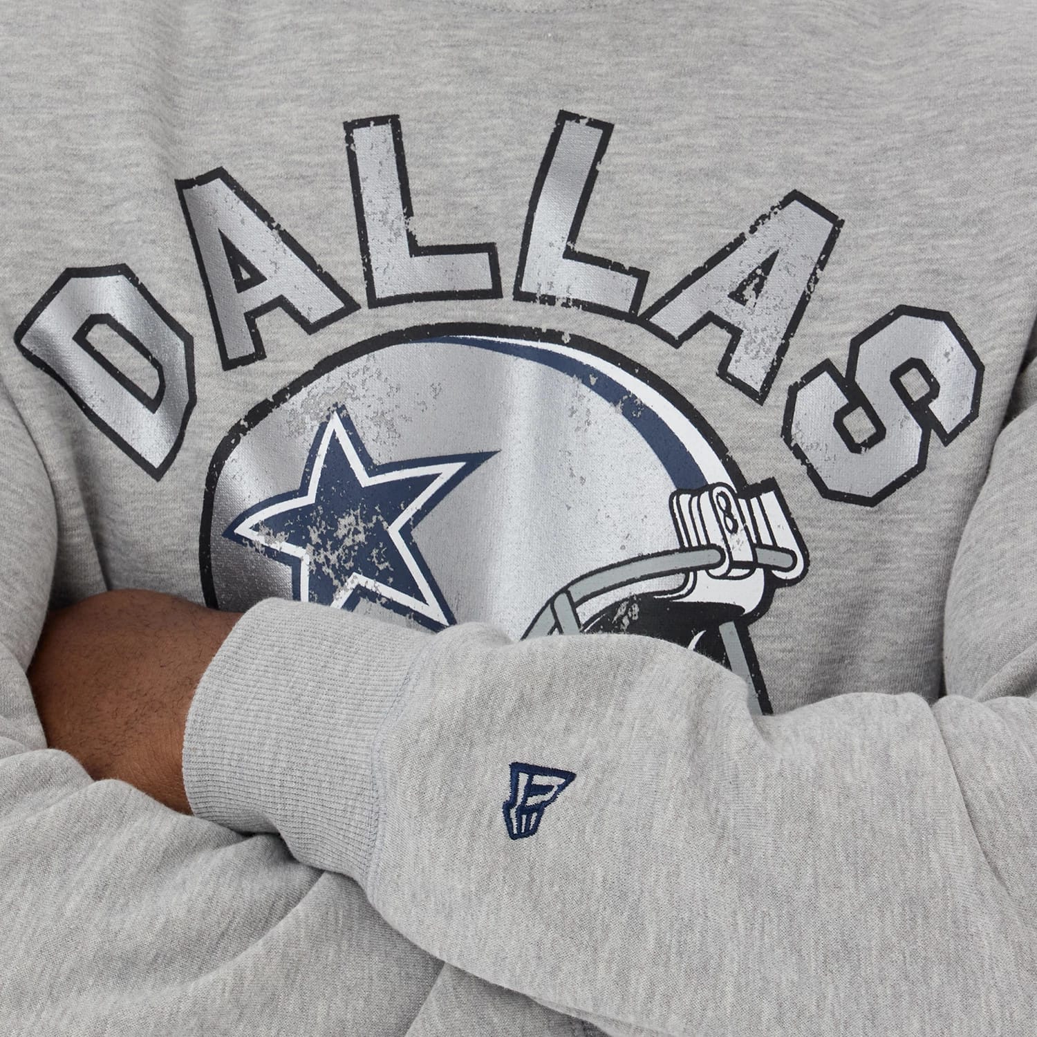 Dallas Cowboys NFL Training 2026 Grey Crew Neck Sweater - Image 3
