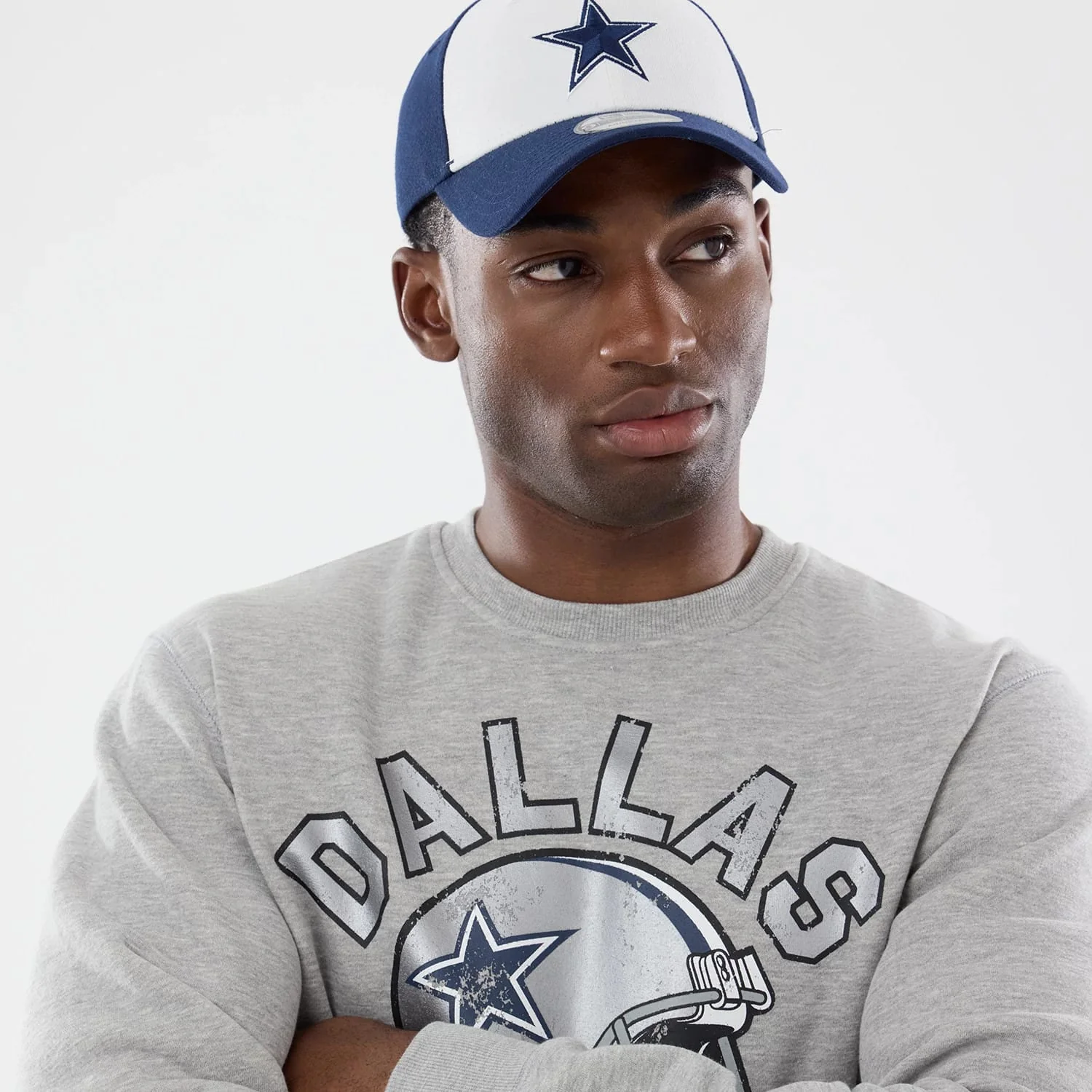 Dallas Cowboys NFL Training 2026 Grey Crew Neck Sweater - Image 4