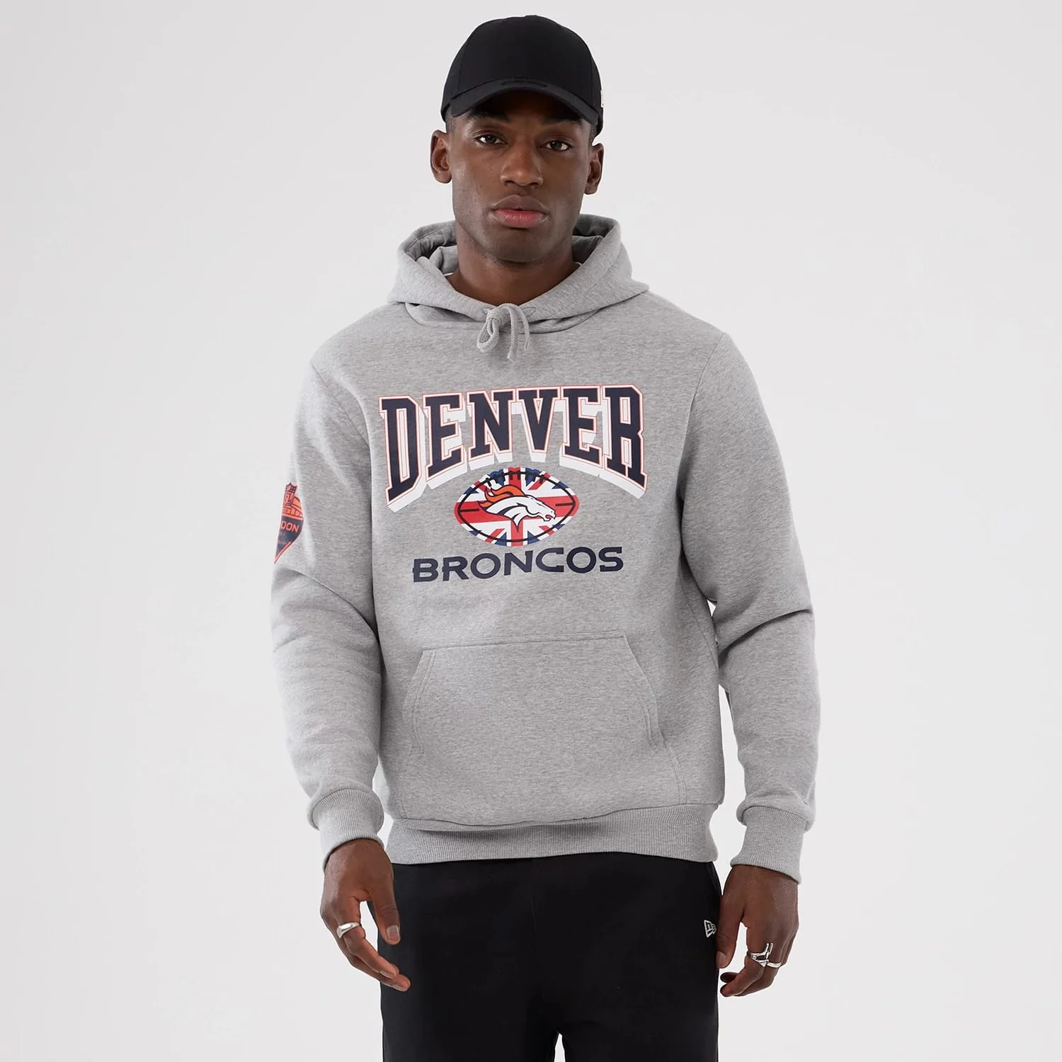 Denver Broncos NFL International Series Games 2025 Grey Pullover Hoodie