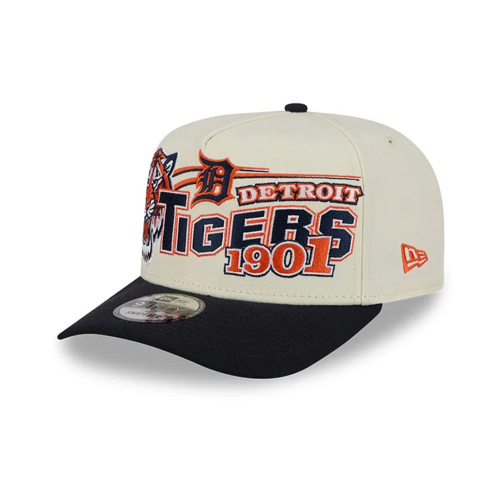 Detroit Tigers MLB Classic White 9FIFTY A-Frame Snapback Adjustable Cap