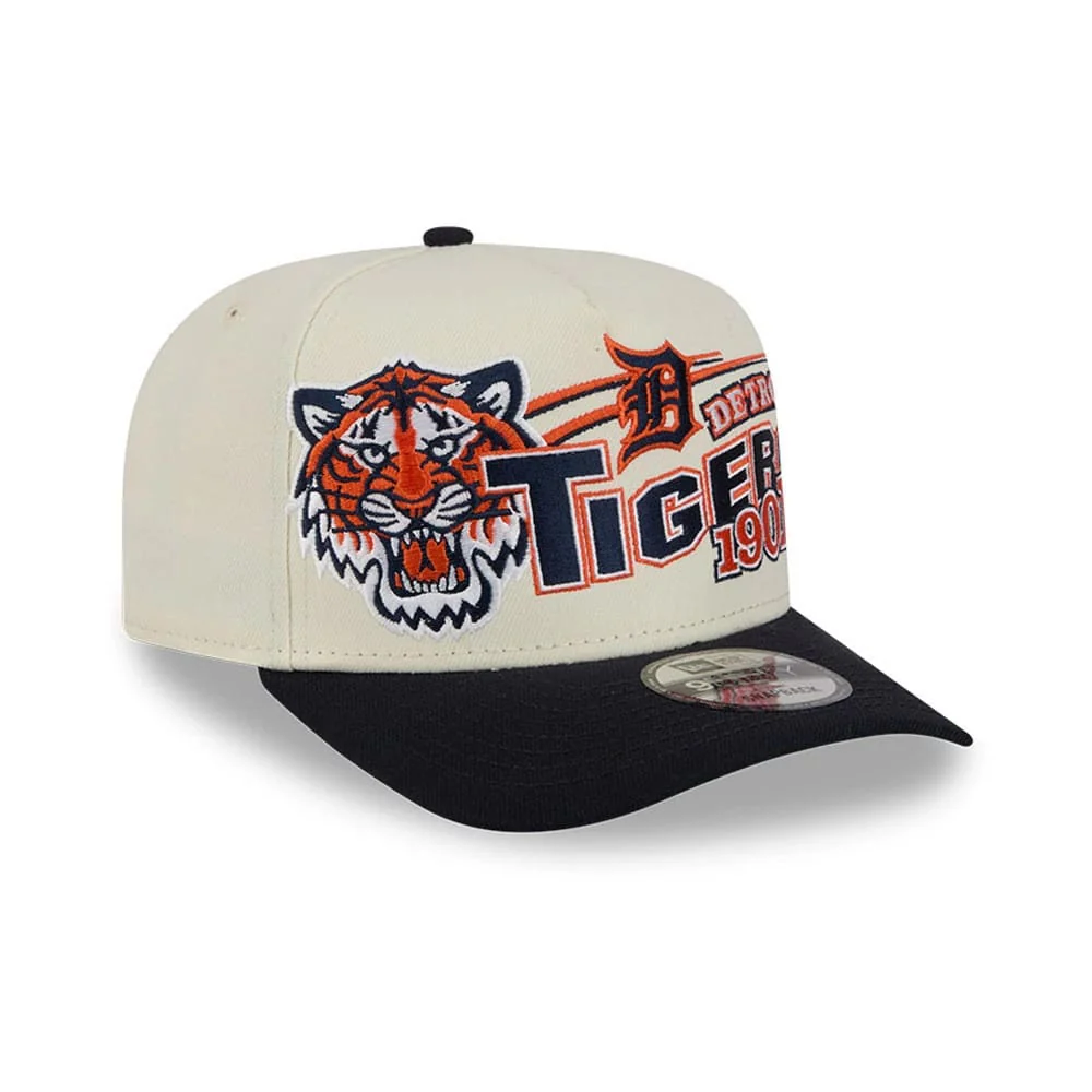 Detroit Tigers MLB Classic White 9FIFTY A-Frame Snapback Adjustable Cap - Image 4
