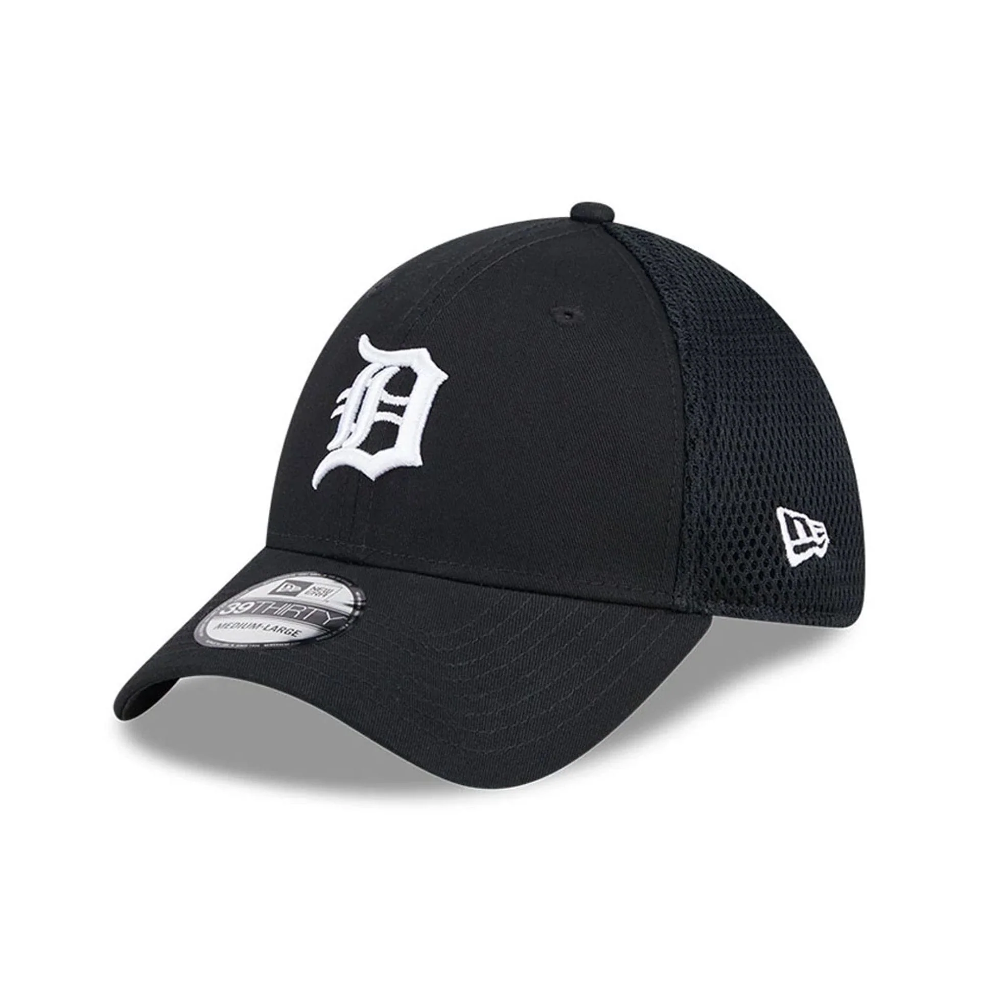 Detroit Tigers MLB Evergreen Neo Black 39THIRTY Stretch Fit Cap
