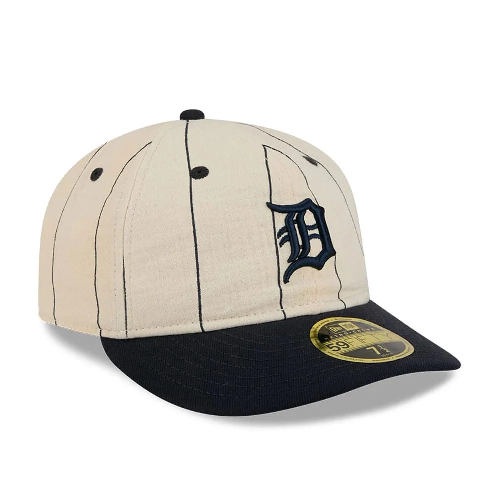Detroit Tigers MLB Linen Cream Retro Crown 59FIFTY Fitted Cap - Image 4