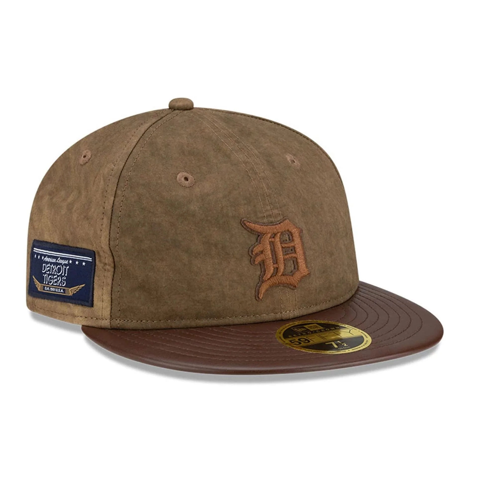 Detroit Tigers MLB Open Brown Retro Crown 59FIFTY Fitted Cap