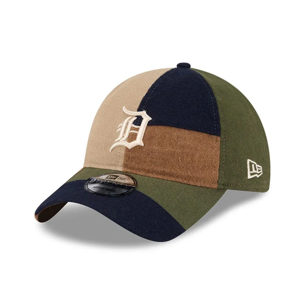 Detroit Tigers MLB Patchwork Open Brown 9TWENTY Adjustable Cap