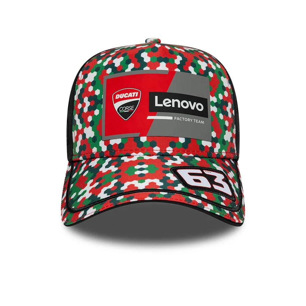 Ducati Motor Replica Francesco Bagnaia Mugello Race Special Multicolor 9FORTY E-Frame Adjustable Cap - Image 3