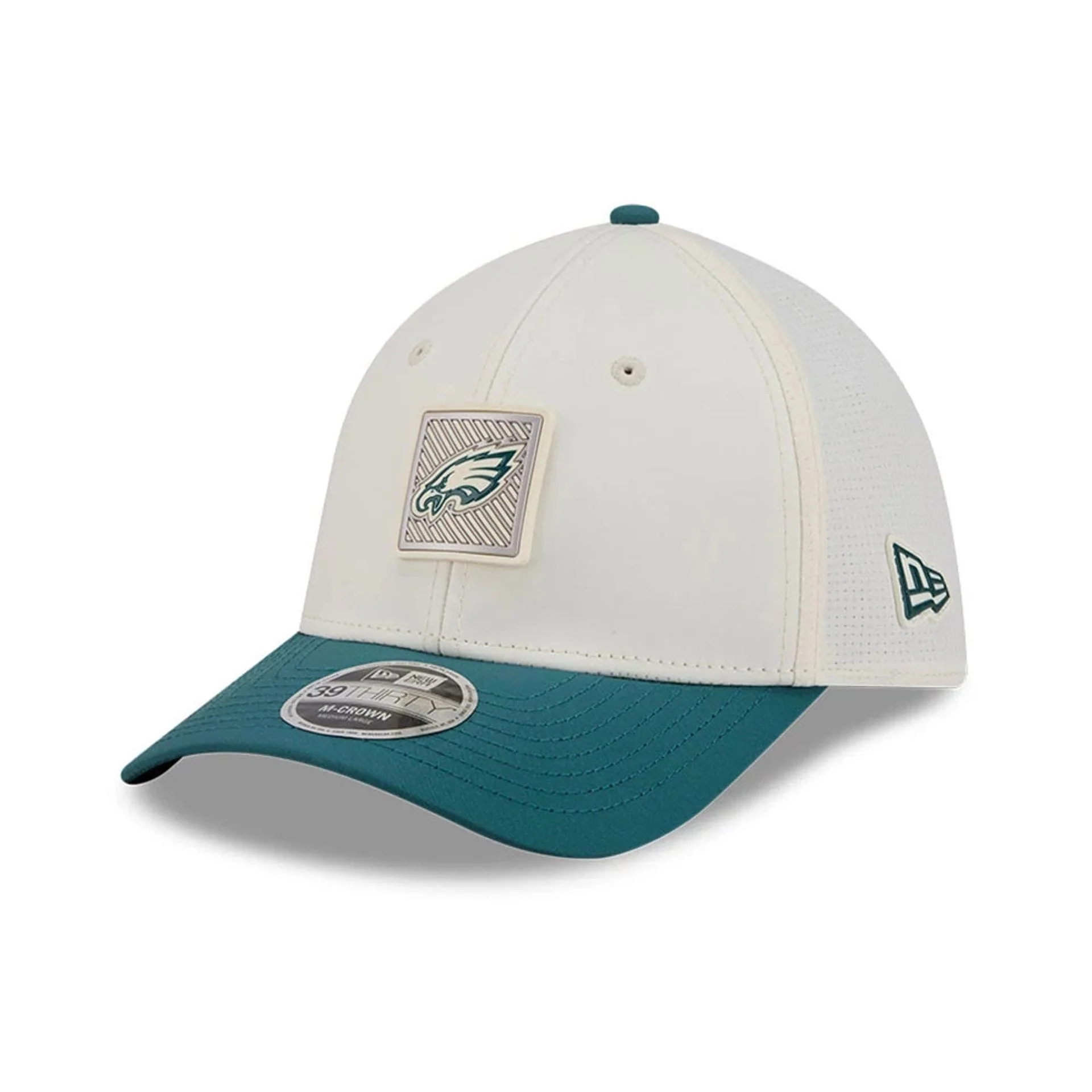 Eagles NFL Training 2026 White 39THIRTY M-Crown Stretch Fit Cap - Image 3