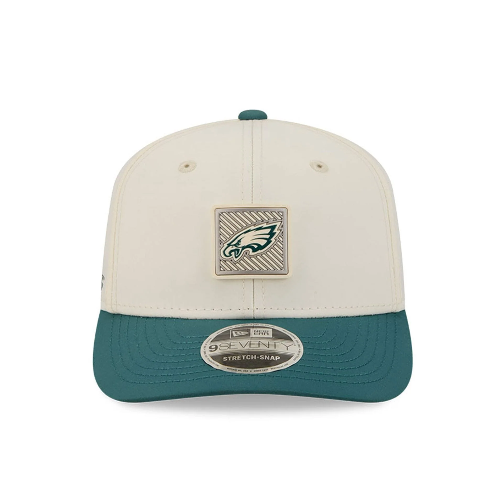 Eagles NFL Training 2026 White 9SEVENTY Stretch Snap Adjustable Cap - Image 2