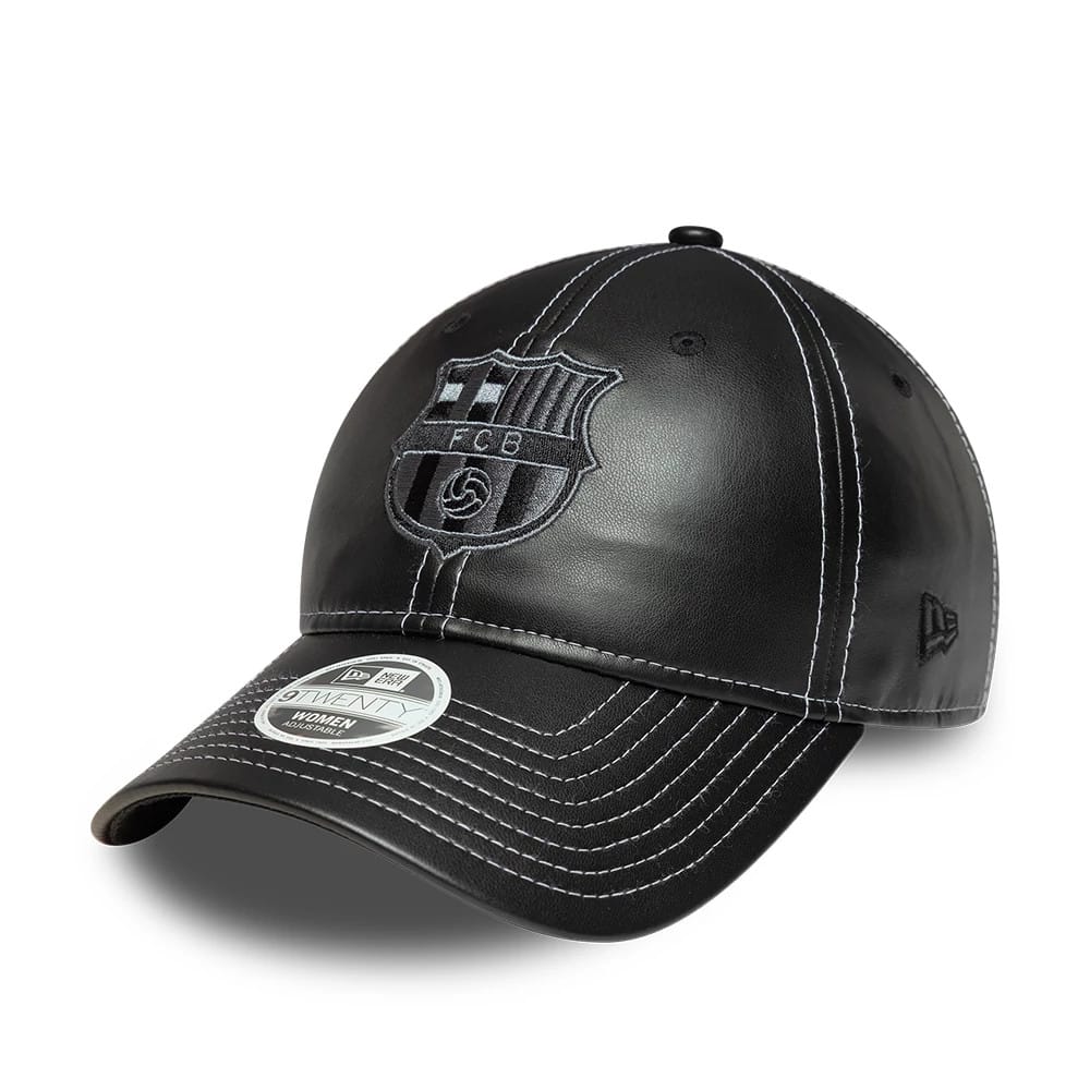 FC Barcelona Womens PU Black 9TWENTY Adjustable Cap