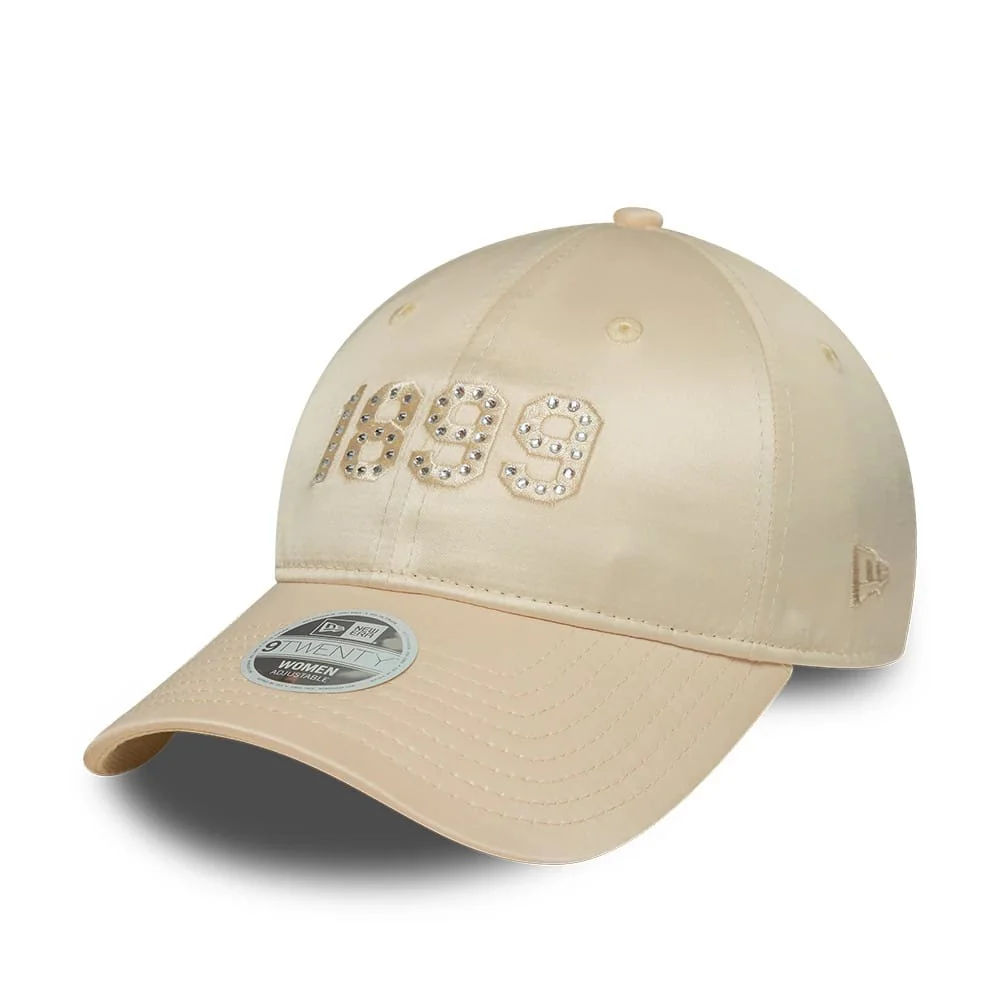 FC Barcelona Womens Rhinestone Light Beige 9TWENTY Adjustable Cap