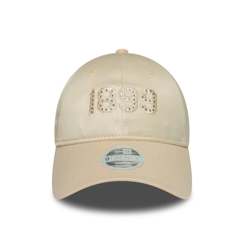 FC Barcelona Womens Rhinestone Light Beige 9TWENTY Adjustable Cap - Image 2