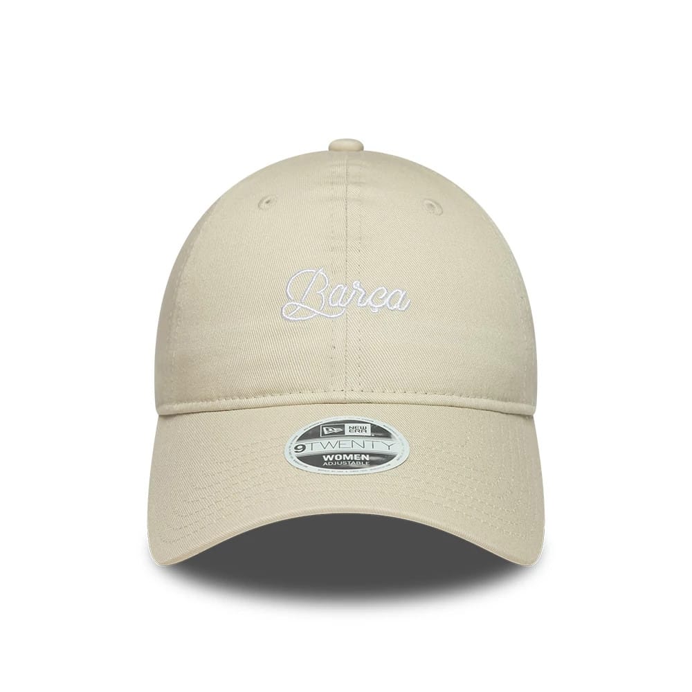 FC Barcelona Womens Wordmark Light Beige 9TWENTY Adjustable Cap - Image 2