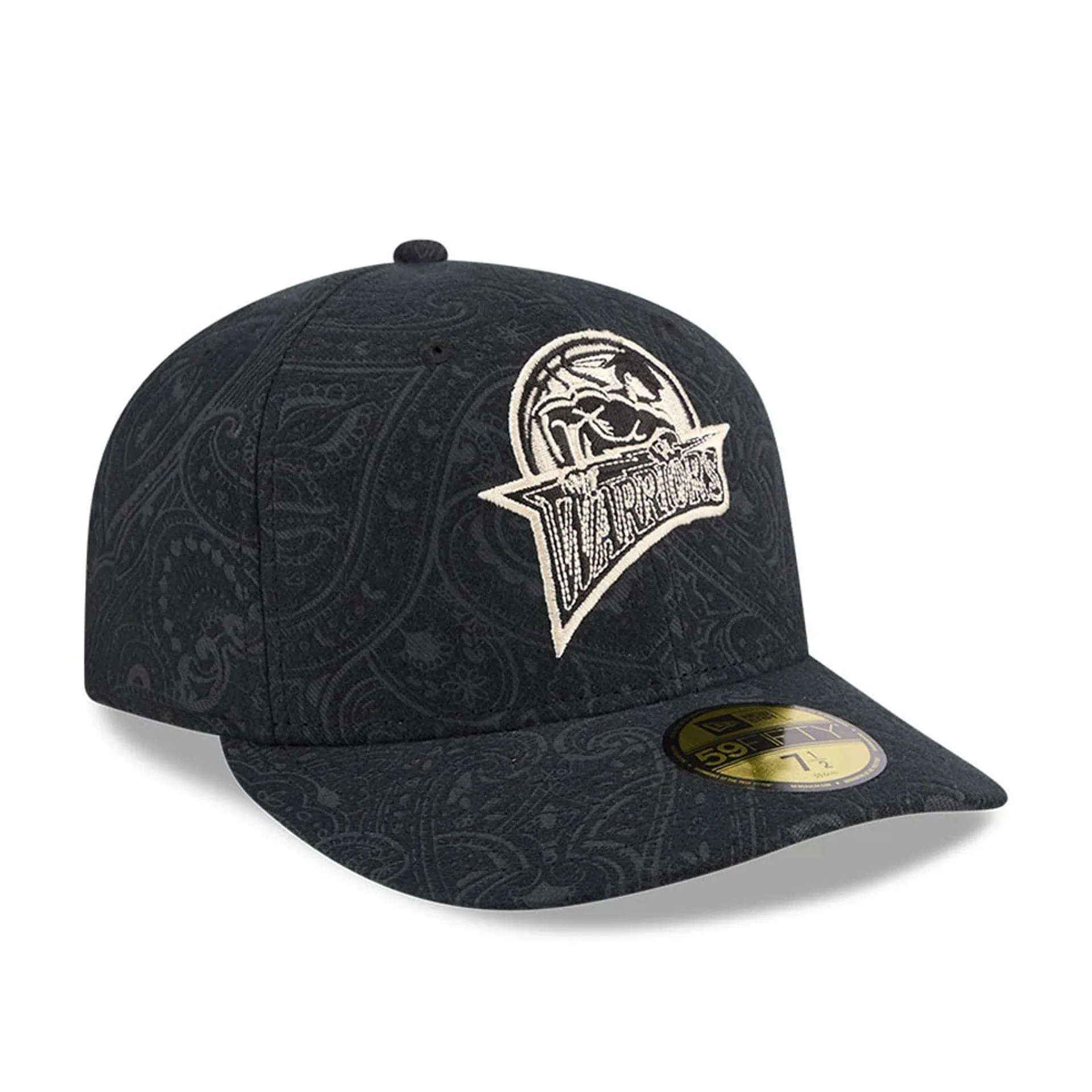 Golden State Warriors NBA Brushed Cotton Black 59FIFTY Fitted Cap - Image 4