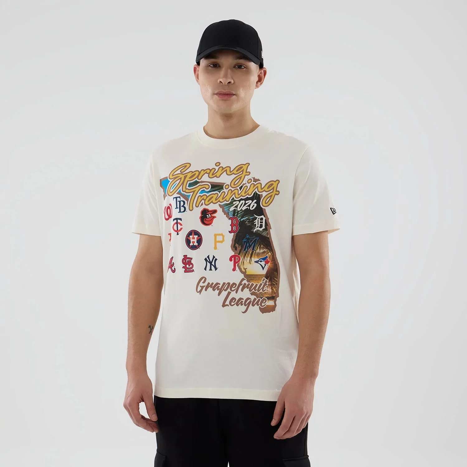 Grapefruit League Logo MLB Spring Training 2026 Cream T-Shirt