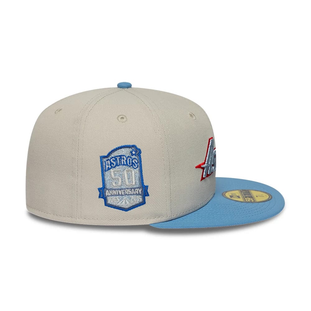 Houston Astros MLB Cooperstown Beige 59FIFTY Fitted Cap - Image 6