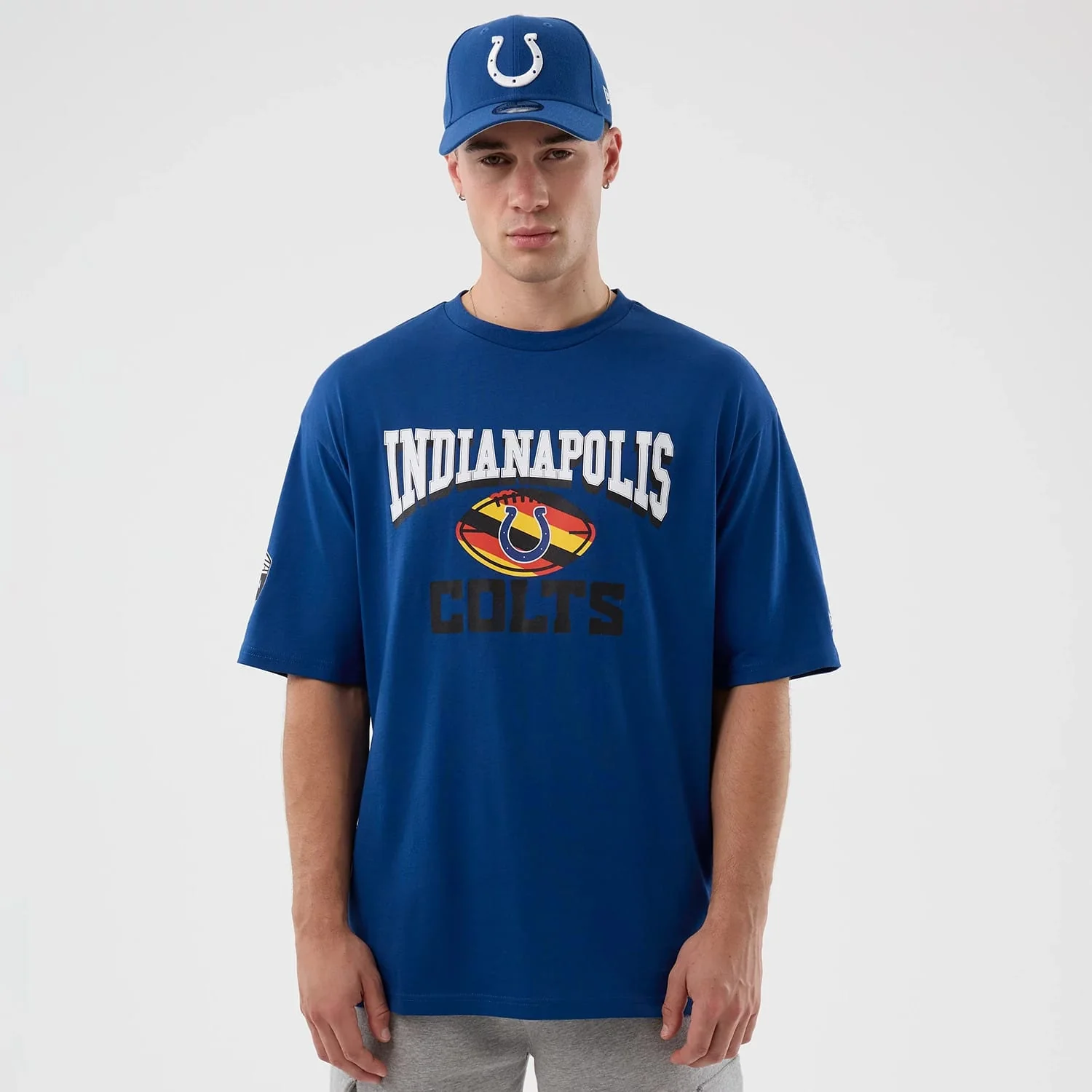 Indianapolis Colts NFL International Series Games Blue Oversized T-Shirt