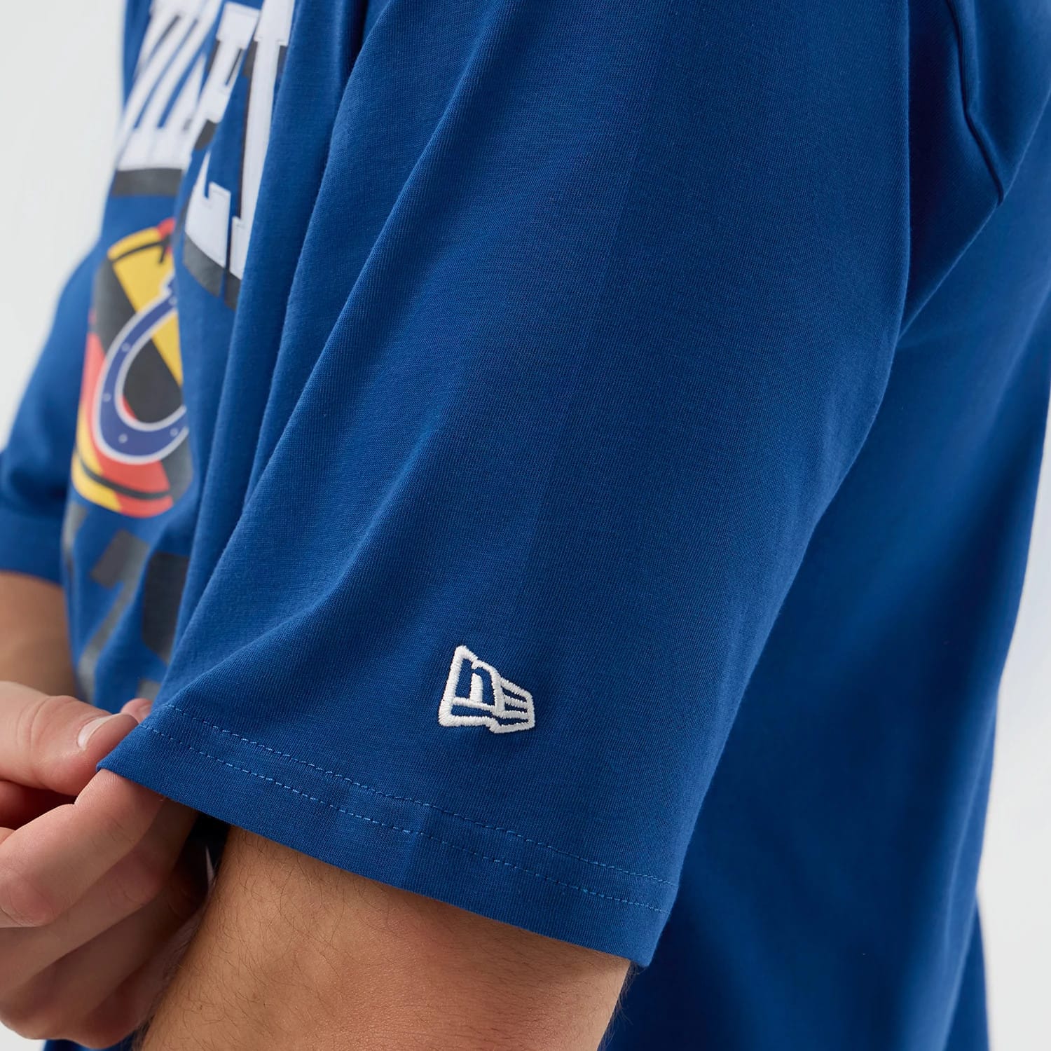 Indianapolis Colts NFL International Series Games Blue Oversized T-Shirt - Image 4
