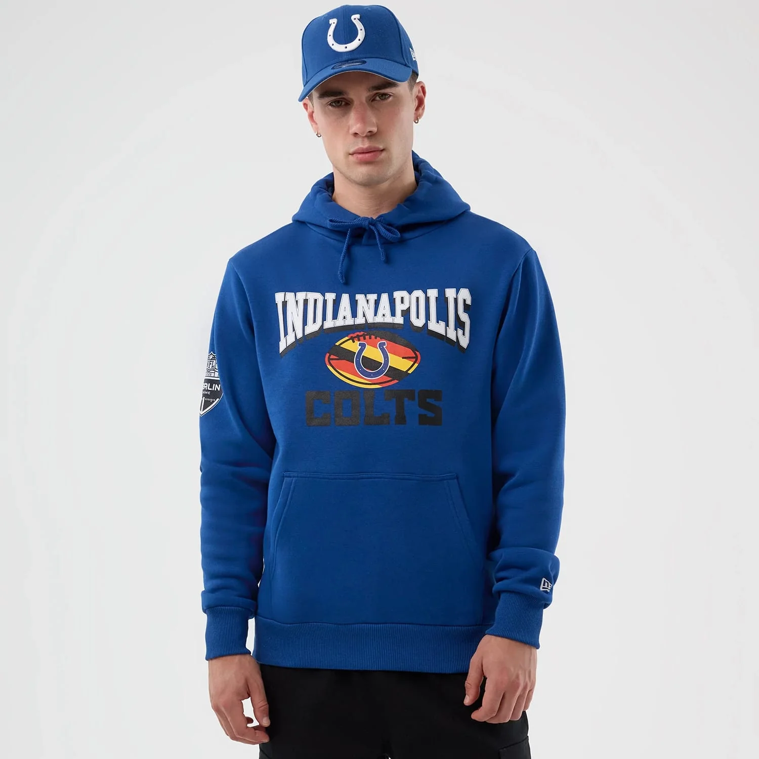 Indianapolis Colts NFL International Series Games Blue Pullover Hoodie