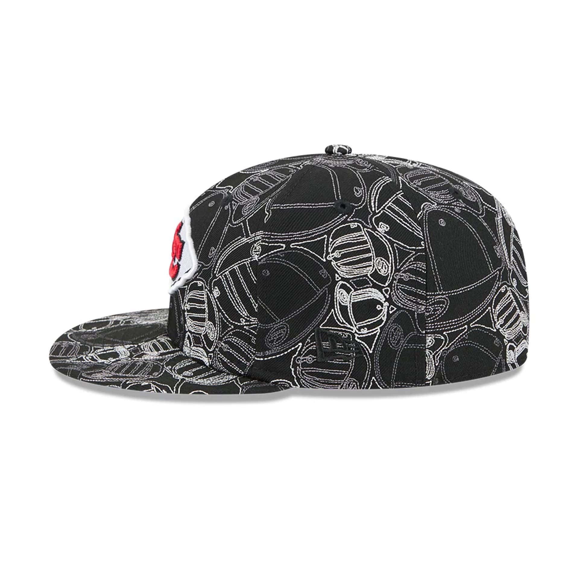 Kansas City Chiefs NFL Cap Scramble Black 59FIFTY Fitted Cap - Image 7