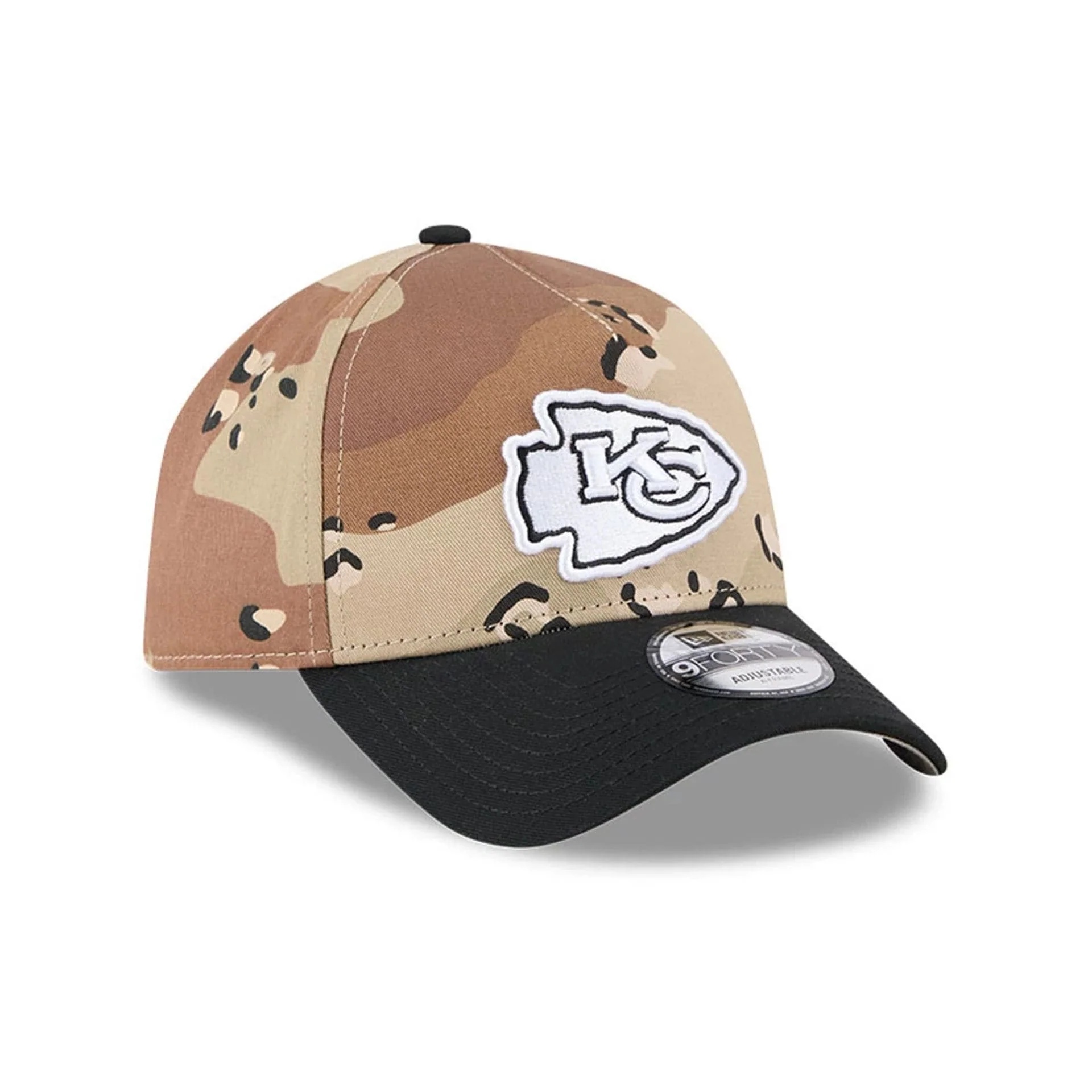 Kansas City Chiefs NFL Desert 2 Tone Beige 9FORTY A-Frame Adjustable Cap - Image 4