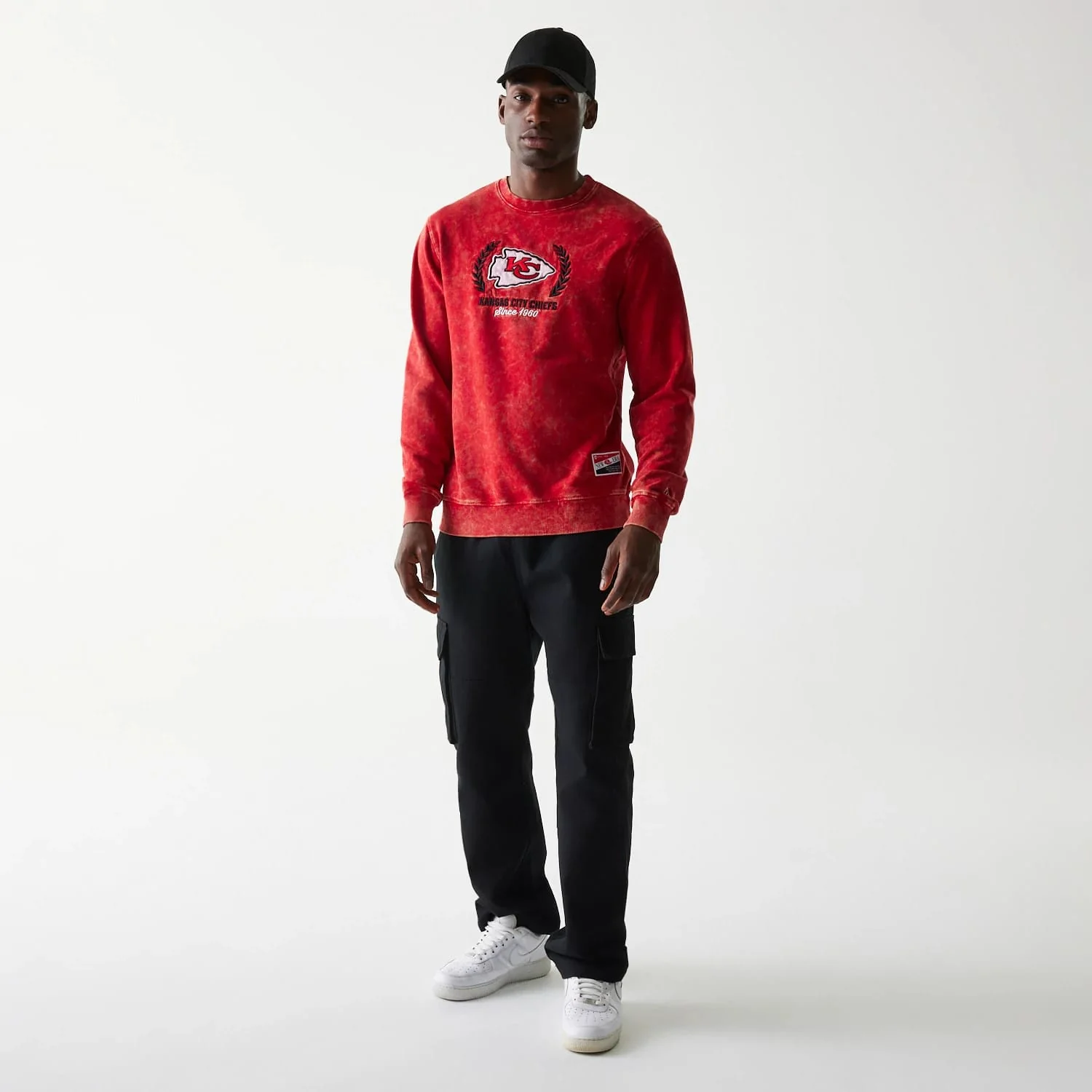 Kansas City Chiefs NFL Throwback Red Crew Neck Sweater - Image 6