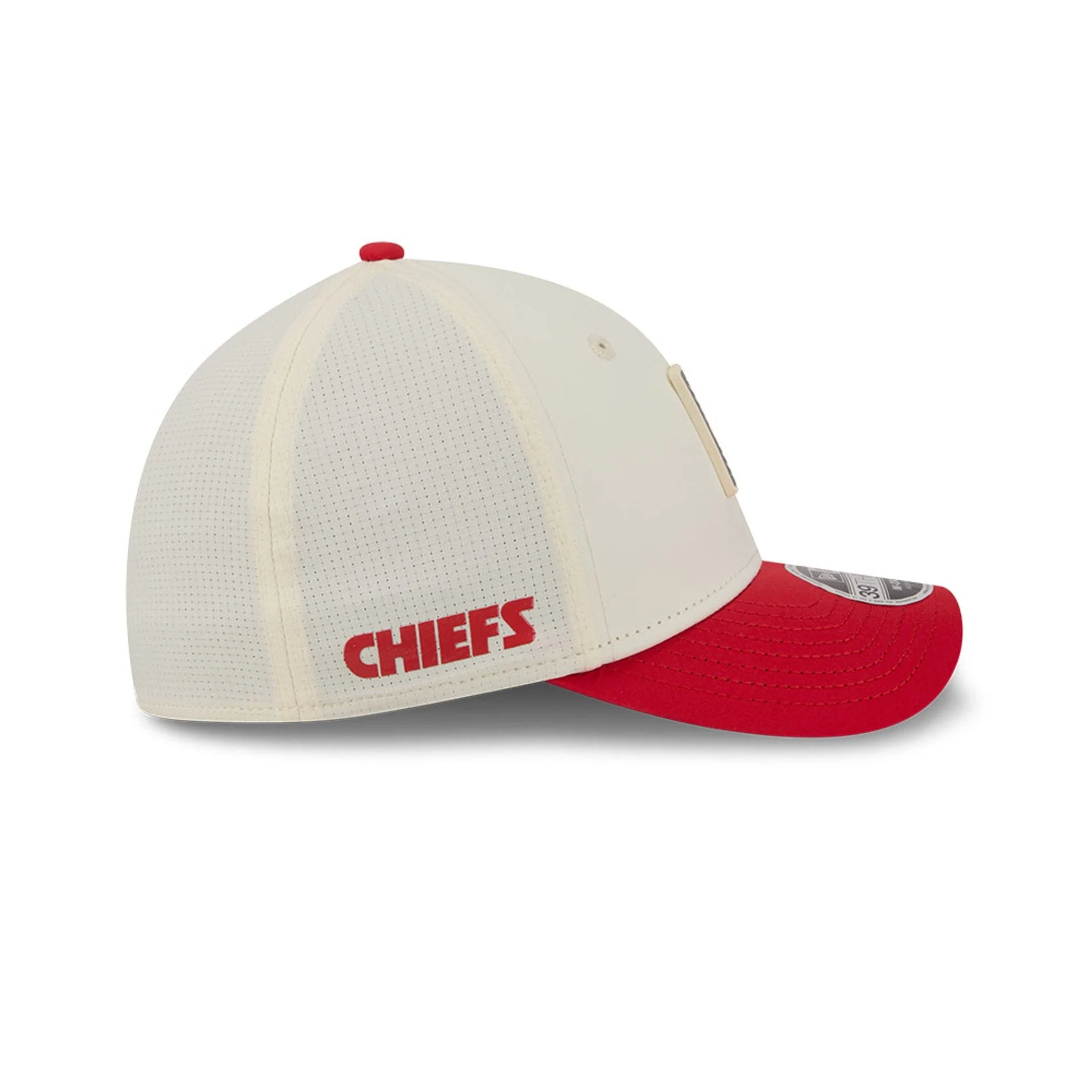 Kansas City Chiefs NFL Training 2026 White 39THIRTY M-Crown Stretch Fit Cap - Image 5
