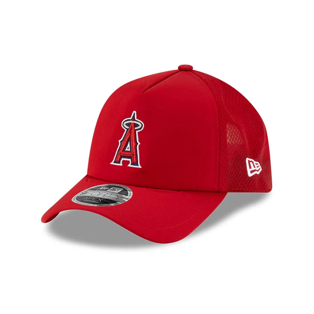 LA Angels MLB Batting Practice 2026 Red 9FORTY Apex Adjustable Cap