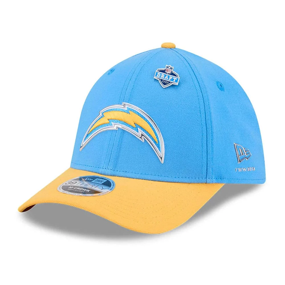 LA Chargers NFL Draft 2026 Blue 39THIRTY M-Crown Stretch Fit Cap