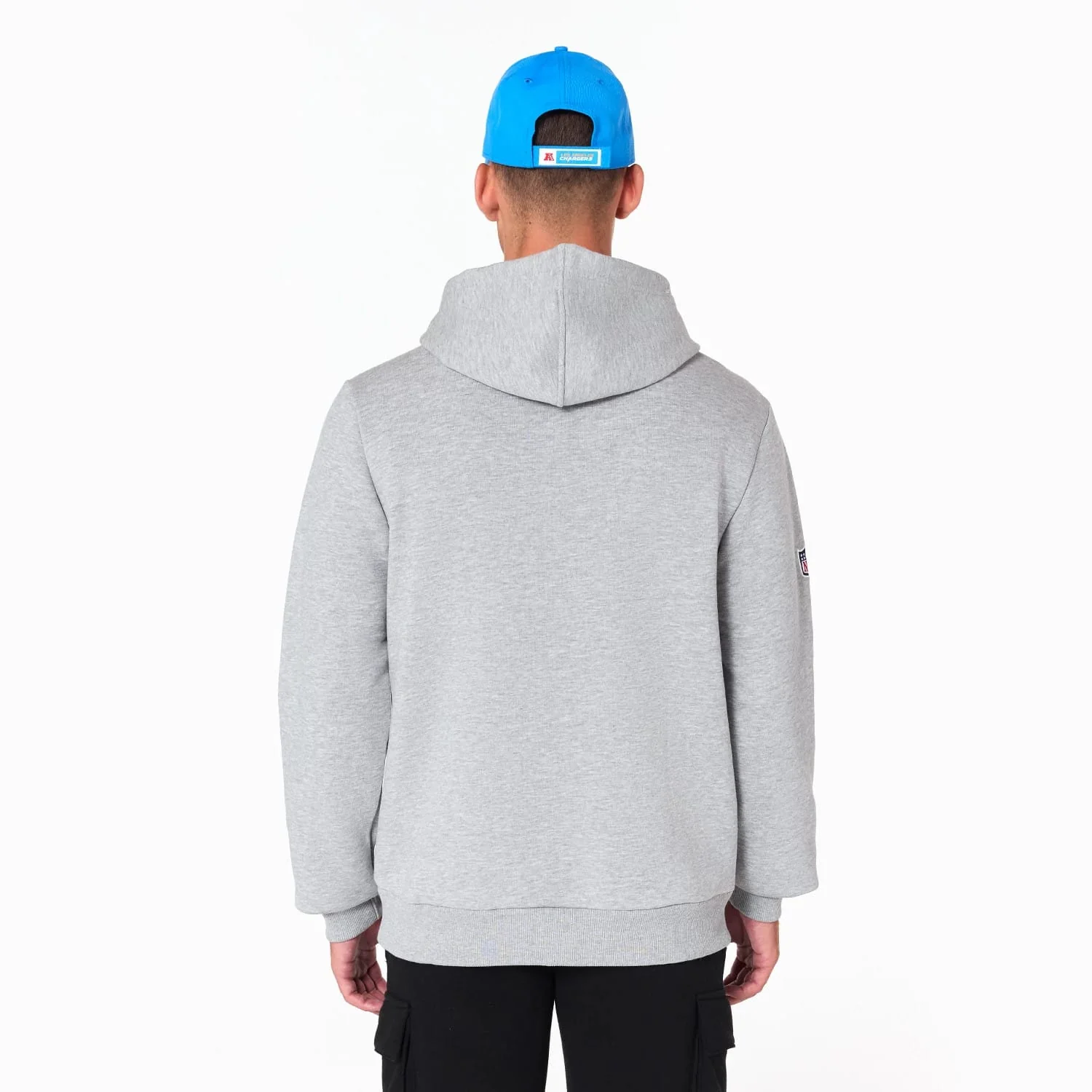 LA Chargers NFL Grey Pullover Hoodie - Image 6
