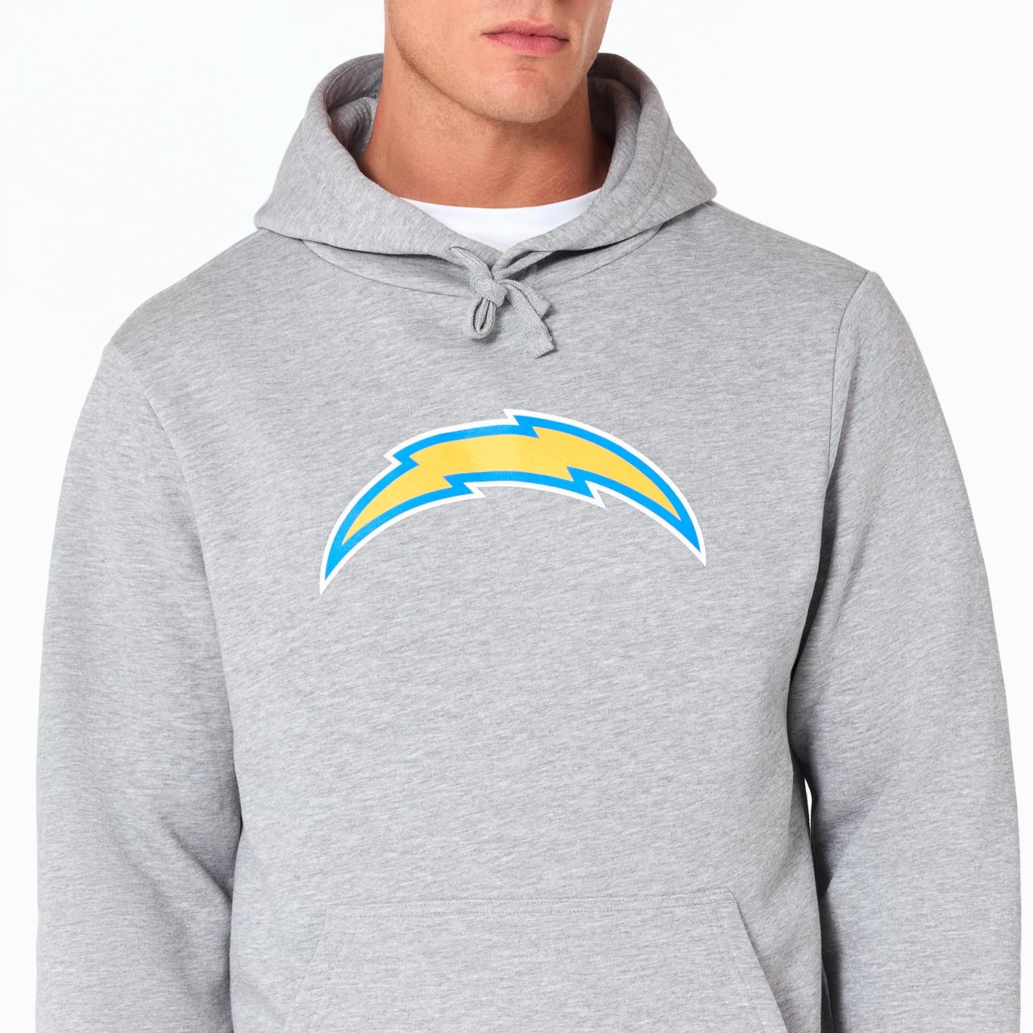 LA Chargers NFL Grey Pullover Hoodie - Image 7