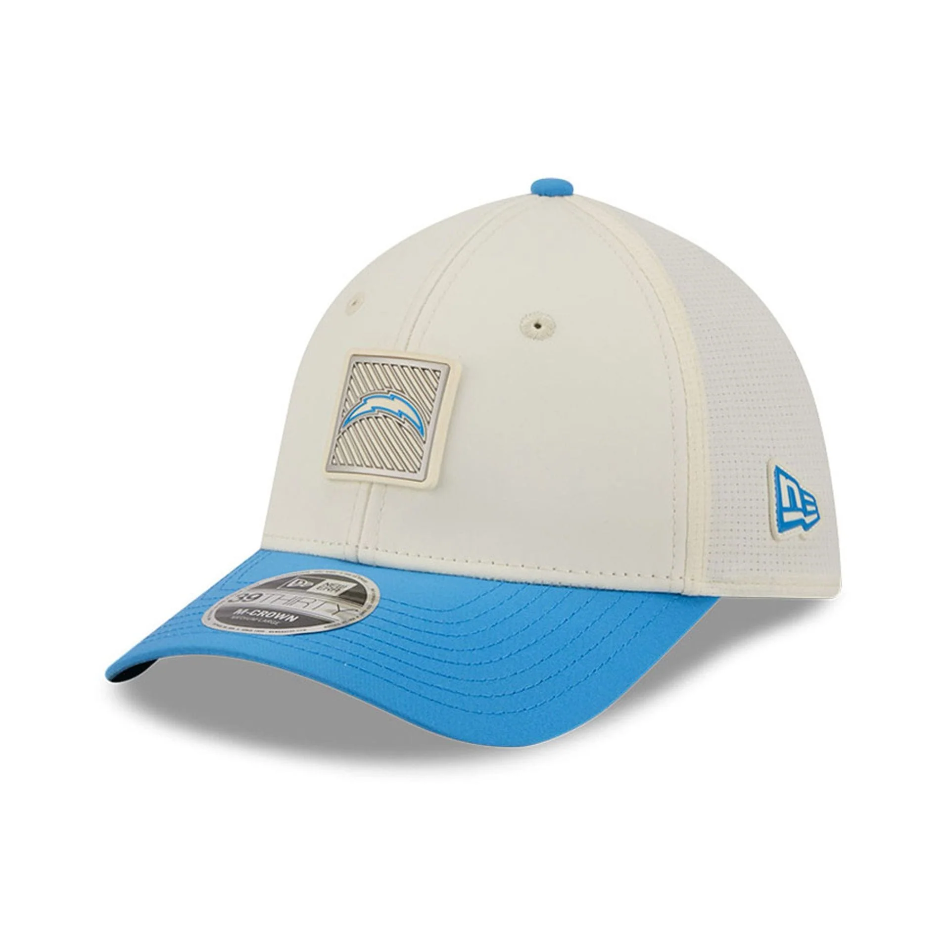 LA Chargers NFL Training 2026 White 39THIRTY M-Crown Stretch Fit Cap - Image 3