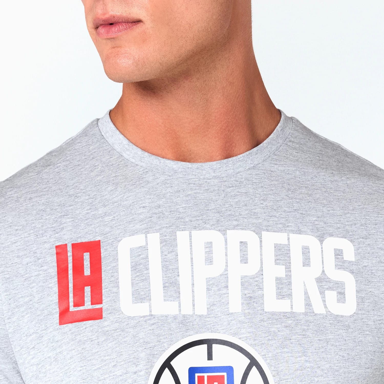 LA Clippers NBA Grey T-Shirt - Image 3