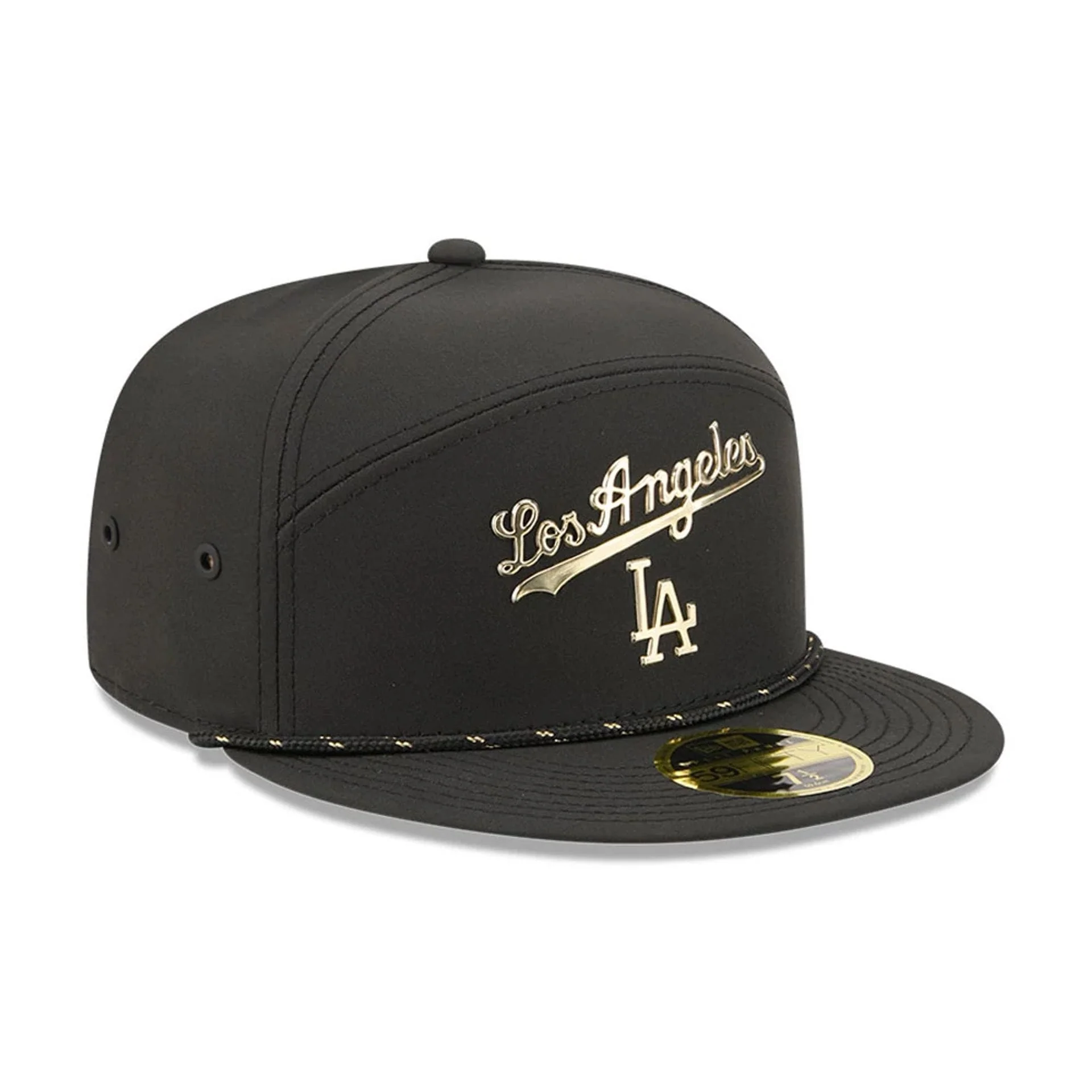 LA Dodgers MLB 59FIFTY Day Black Split Panel 59FIFTY Fitted Cap - Image 4