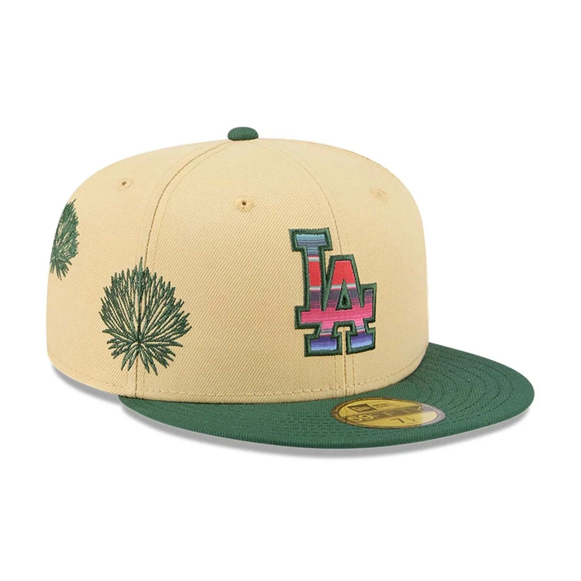 LA Dodgers MLB Agave 2Tone Light Beige 59FIFTY Fitted Cap - Image 4