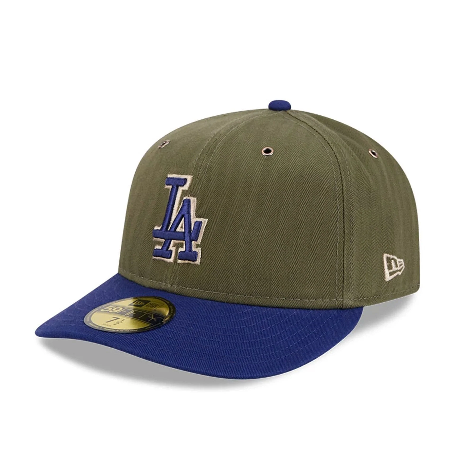 LA Dodgers MLB American Herringbone Green 59FIFTY Fitted Cap - Image 4