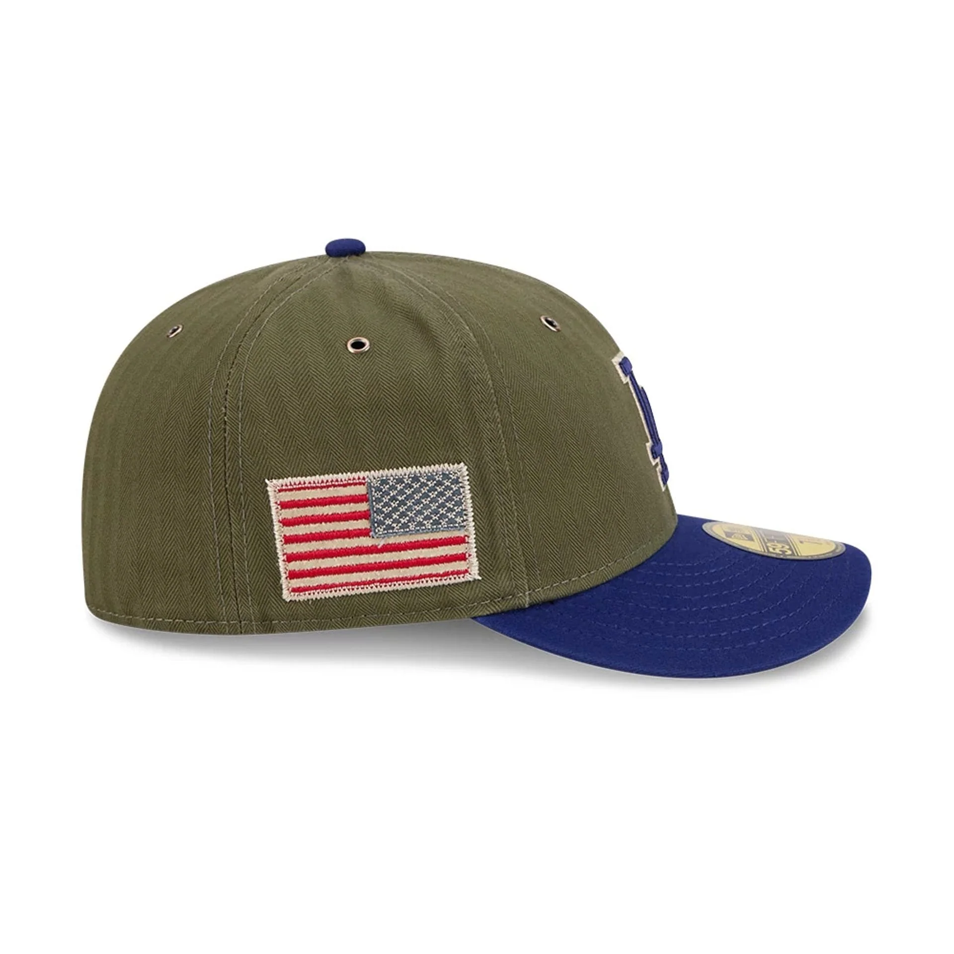 LA Dodgers MLB American Herringbone Green 59FIFTY Fitted Cap - Image 5