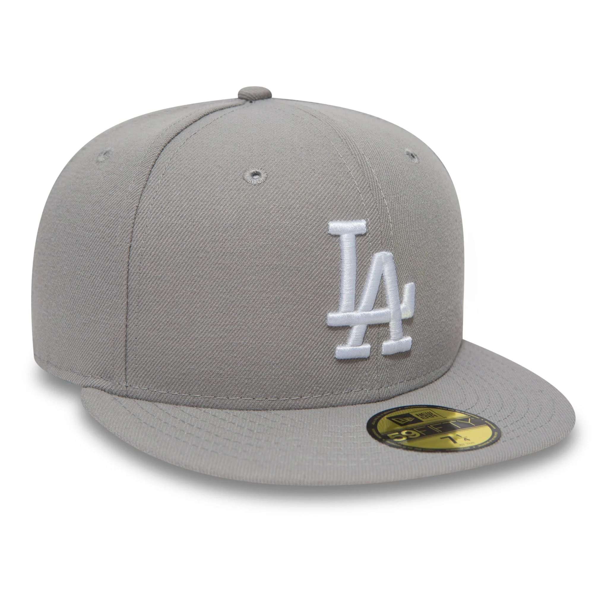 LA Dodgers MLB Basic Grey 59FIFTY Fitted Cap - Image 3