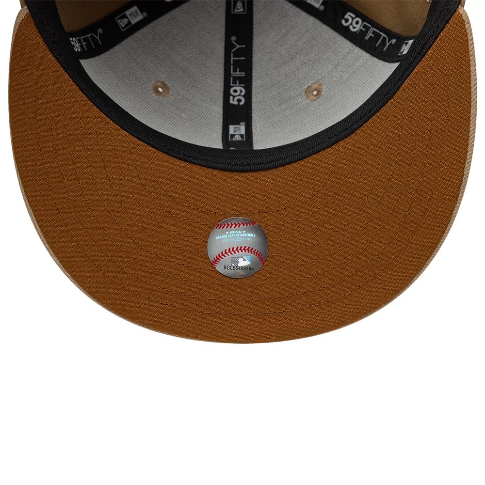 LA Dodgers MLB Camo Beige 59FIFTY Fitted Cap - Image 2